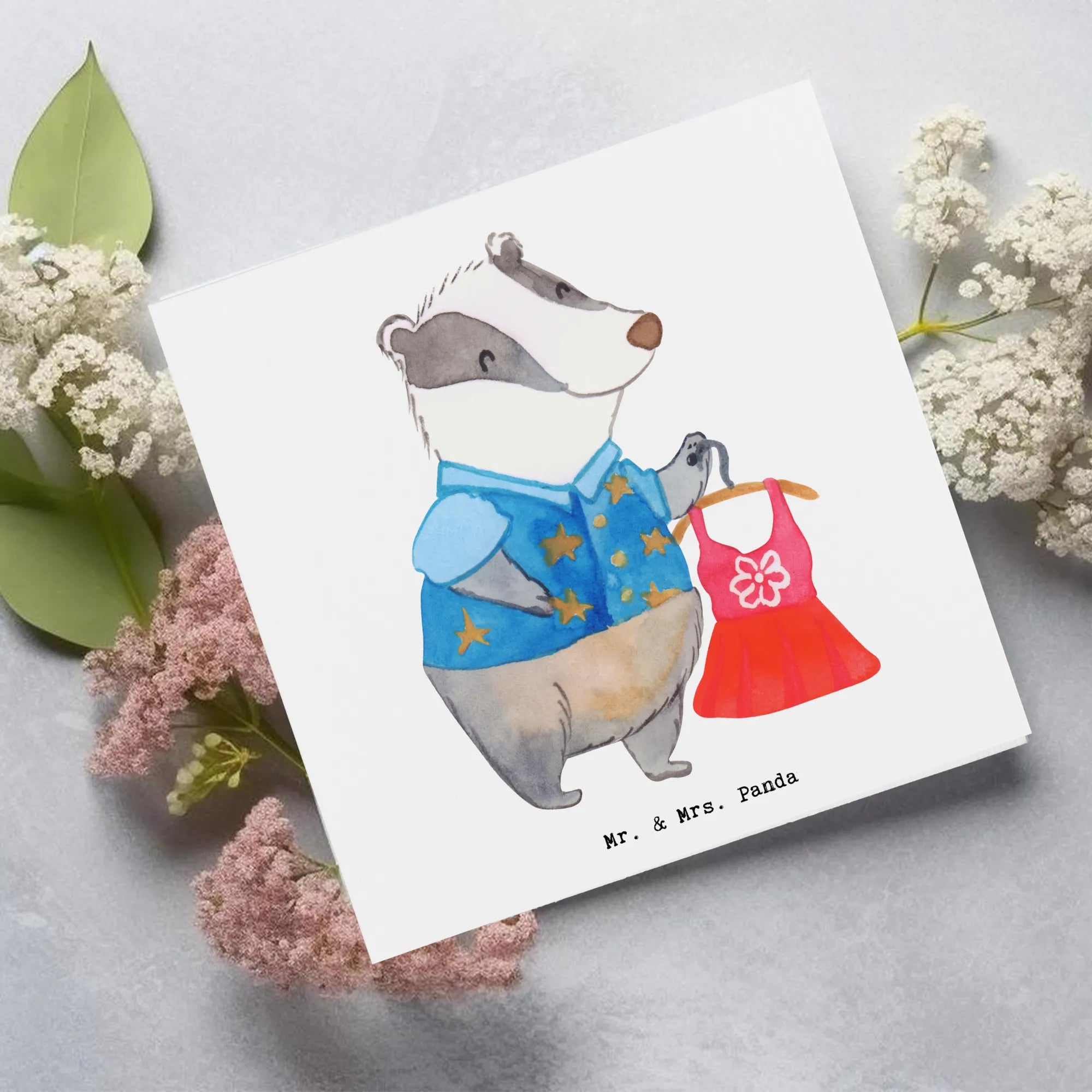 Deluxe Card Fashion saleswoman heart