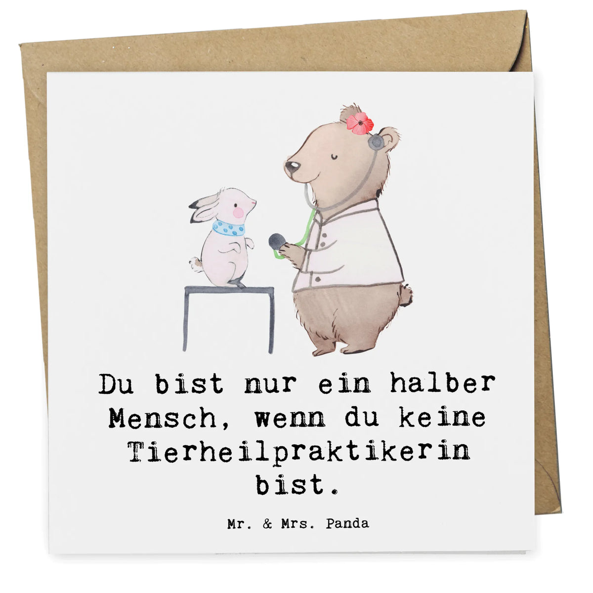 Deluxe Karte Tierheilpraktikerin Herz