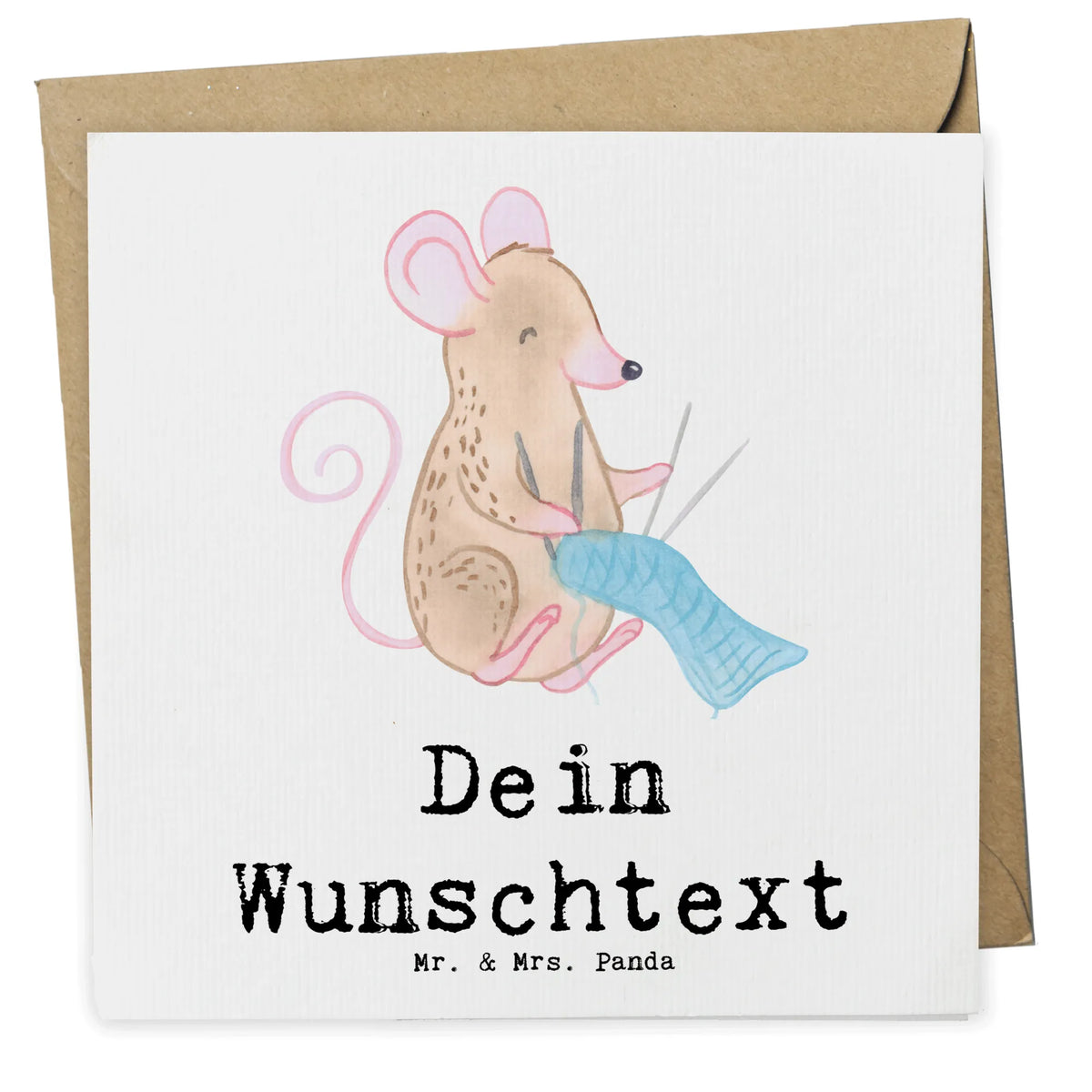 Personalisierte Deluxe Karte Maus Stricken Grußkarten Personalisiert, Personalisierte Grußkarte, Grußkarte personalisierbar, individuelle grußkarte, Postkarte personalisiert, grußkarte personalisiert, karte personalisiert, Personalisierte Karten, Personalisierte Karte, Personalisierte Postkarte, Personalisierte Grußkarten, Geschenk, Schenken, Sport, Sportart, Hobby, Danke, Dankeschön, Auszeichnung, Gewinn, Sportler, Stricken, DIY