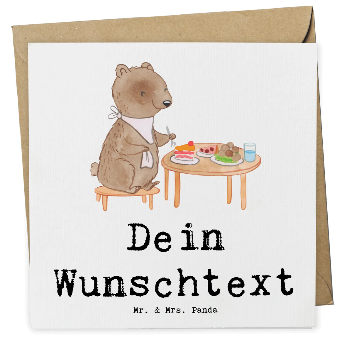Personalisierte Deluxe Karte Bär Essen gehen Personalisierte Karten, Personalisierte Grußkarten, grußkarte personalisiert, Personalisierte Karte, Postkarte personalisiert, individuelle grußkarte, Grußkarten Personalisiert, Grußkarte personalisierbar, Personalisierte Postkarte, karte personalisiert, Personalisierte Grußkarte, Geschenk, Schenken, Sport, Sportart, Hobby, Danke, Dankeschön, Auszeichnung, Gewinn, Sportler, Restaurantbesuch, Essen gehen, Essen, Restaurant