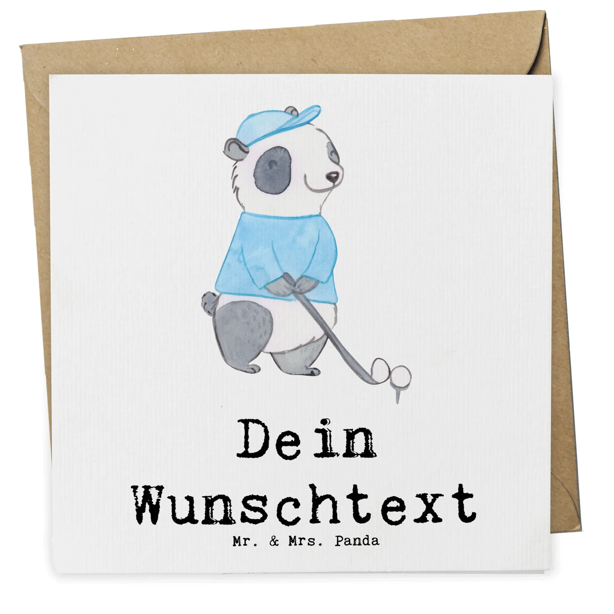 Personalisierte Deluxe Karte Panda Golfen grußkarte personalisiert, Grußkarte personalisierbar, Personalisierte Postkarte, Personalisierte Grußkarten, Personalisierte Karte, karte personalisiert, Personalisierte Grußkarte, Grußkarten Personalisiert, Postkarte personalisiert, individuelle grußkarte, Personalisierte Karten, Geschenk, Schenken, Sport, Sportart, Hobby, Danke, Dankeschön, Auszeichnung, Gewinn, Sportler, Golfturnier, Golfen, Golf Verein, Golfplatz, Golf spielen
