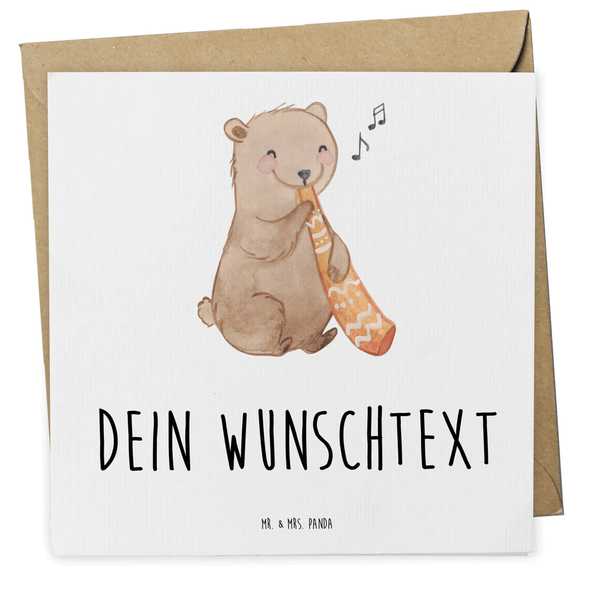 Personalisierte Deluxe Karte Bär Didgeridoo Personalisierte Karte, karte personalisiert, Grußkarten Personalisiert, Personalisierte Grußkarte, grußkarte personalisiert, Postkarte personalisiert, Personalisierte Karten, individuelle grußkarte, Personalisierte Grußkarten, Grußkarte personalisierbar, Personalisierte Postkarte, Instrumente, Geschenke Musiker, Musikliebhaber, Pfeife, Bär, Blasinstrument, Aborigines, Australien