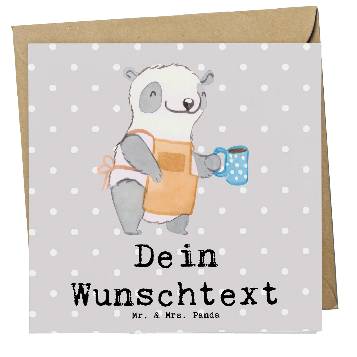 Personalisierte Deluxe Karte Barista Herz