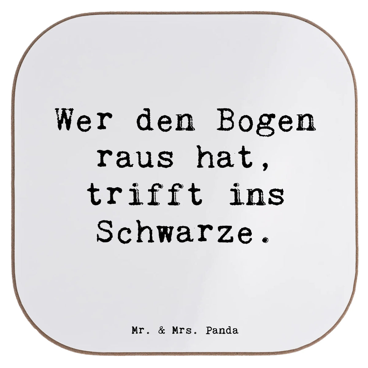 Untersetzer Spruch Bogensport Meister