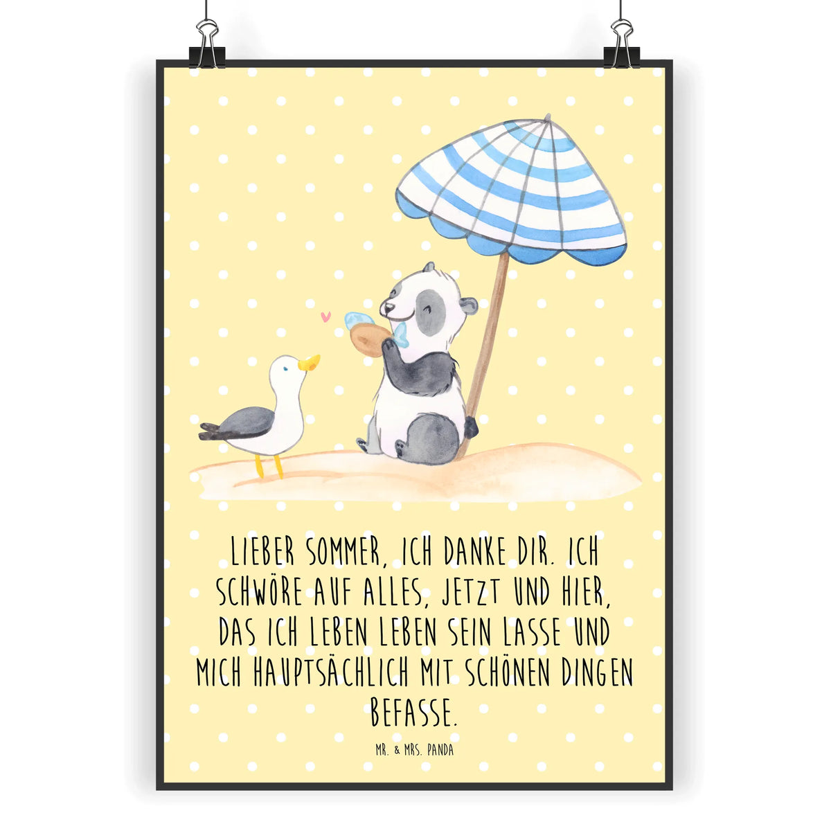 Poster Lieber Sommer Wanddeko Bild, Deko Bild, Kunstdruck, Kunstposter, Drucke, Grafikposter, Wandkunst, Wanddekoration, Wanddeko, Posterdruck, Wanddruck, Bild, Plakat, Designposter, Mr. & Mrs. Panda Poster, Typografie Poster, Panda Poster, Kunstdruck Poster, Wandbild, Deko Poster, Wandschmuck, Design Poster, Produkte für Urlauber, Sommer Produkte, Sommermotive, Sommer, Urlaubsmotive
