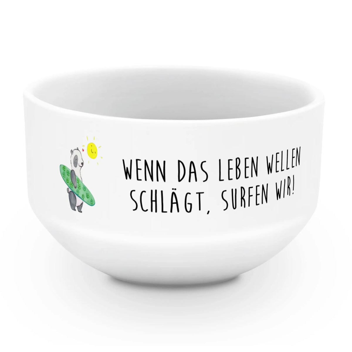 Muesli Bowl Wenn das Leben Wellen schlägt, surfen wir! summer themes, vacation themes, products for vacationers, summer products