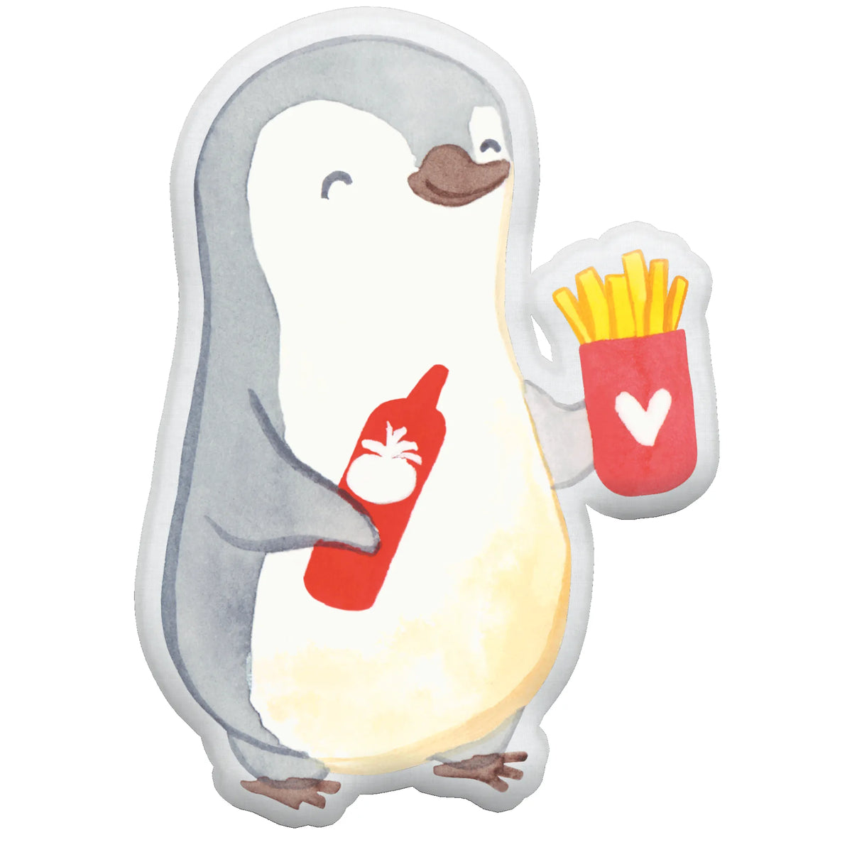 Animal Pillow penguin French fries Love gift, Proposal of marriage, Marriage, Together, Two, Loving, anniversary gift, gift for him, gift for her, Valentine's Day Gift for Women Love Gift Anniversary Wedding Anniversary Party Favor Gift for Girlfriend Gift for Partner Boyfriend Gift Token of Love for Men for Husband