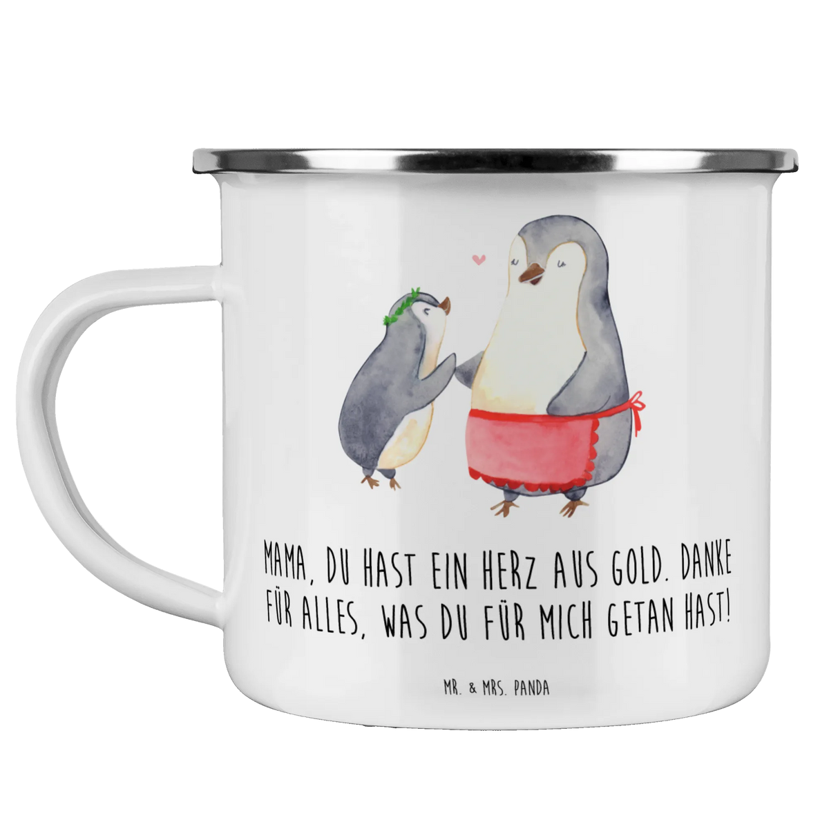Camping Emaille Tasse Mama Herz Gold reisetasse, Emailletasse, Emaille Becher, Campingtasse, Campingbecher, Outdoor Becher, metallbecher, Teebecher, emaillebecher, Outdoor Tasse, Tasse Emaille, wanderbecher, Kaffeepott, Emaille Tasse, outdoortasse, Pott, Teetasse, Haferl, blechbecher, becher emaille, wandertasse, Blechtasse, Reisebecher, Motivtasse, Dekoration, sprüche, zitate, spruch kollektion, inspiration, motivation, lebensweisheiten, geschenkideen, wanddeko, wohnaccessoires, sprüche sammlung, schöne sprüche, glück, liebe, freude, Lächeln, alltag verschönern, nachhaltige geschenke, Kreativ, Einzigartig, shopify, mr and mrs panda