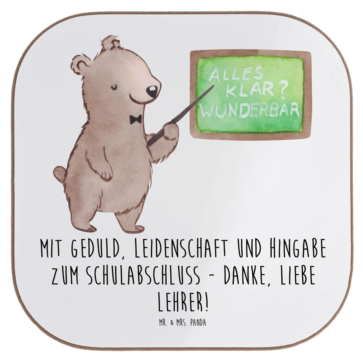 Untersetzer Danke Lehrer