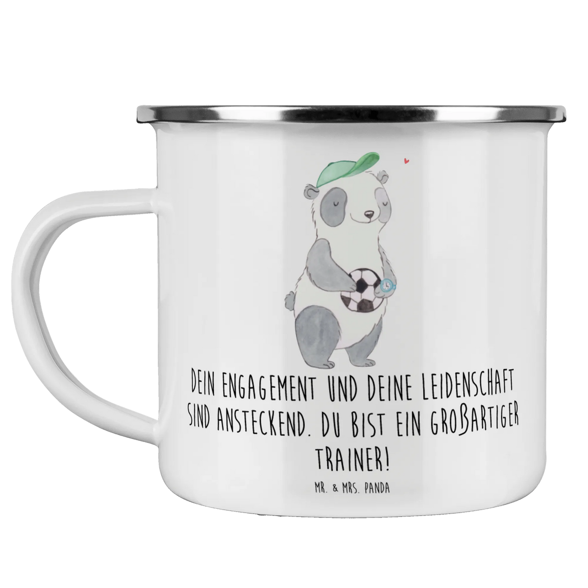 Camping Emaille Tasse Großartiger Trainer Pott, Tasse Emaille, Blechtasse, Haferl, wanderbecher, becher emaille, Campingbecher, blechbecher, Campingtasse, Teebecher, Motivtasse, Outdoor Tasse, metallbecher, emaillebecher, outdoortasse, Reisebecher, Outdoor Becher, Emailletasse, wandertasse, Teetasse, Kaffeepott, reisetasse, Emaille Tasse, Emaille Becher, Dekoration, sprüche, zitate, spruch kollektion, inspiration, motivation, lebensweisheiten, geschenkideen, wanddeko, wohnaccessoires, sprüche sammlung, schöne sprüche, glück, liebe, freude, Lächeln, alltag verschönern, nachhaltige geschenke, Kreativ, Einzigartig, shopify, mr and mrs panda