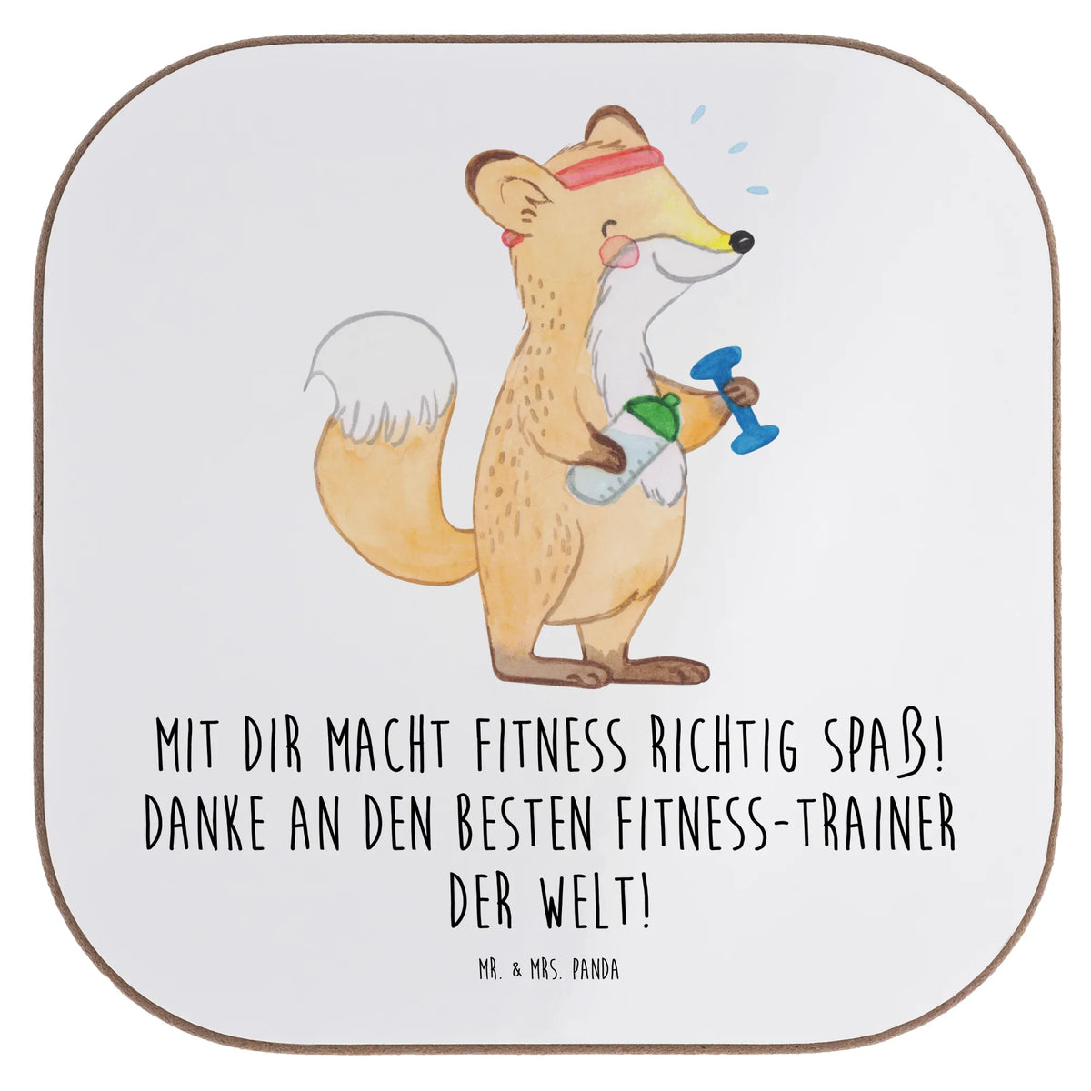 Untersetzer Fitness-Trainer Dank