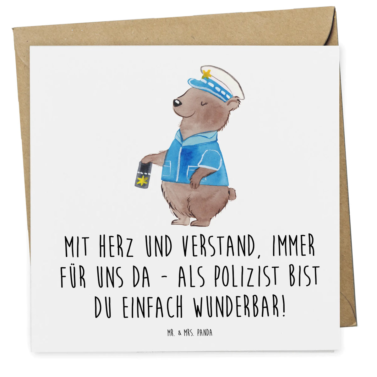 Deluxe Karte Polizist Wunderbar doppelkarte, anlasskarte, Glückwunschkarte, faltkarte, Klappkarte, Grußkarte, Dekoration, sprüche, zitate, spruch kollektion, inspiration, motivation, lebensweisheiten, geschenkideen, wanddeko, wohnaccessoires, sprüche sammlung, schöne sprüche, glück, liebe, freude, Lächeln, alltag verschönern, nachhaltige geschenke, Kreativ, Einzigartig, shopify, mr and mrs panda
