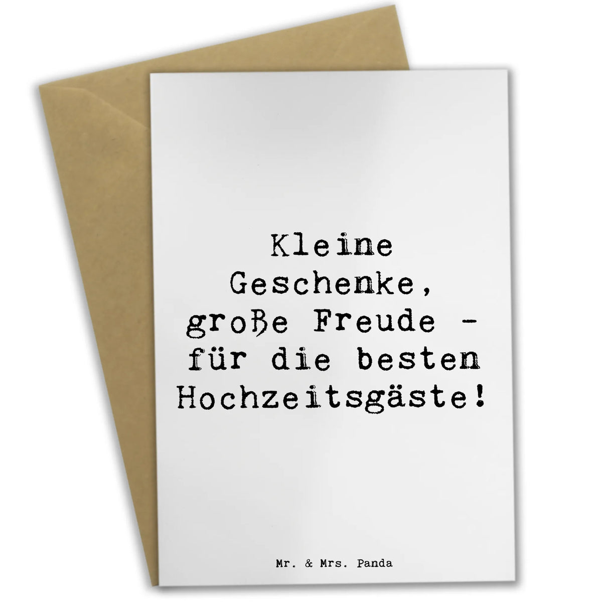 Grußkarte Spruch Gastgeschenke Freude