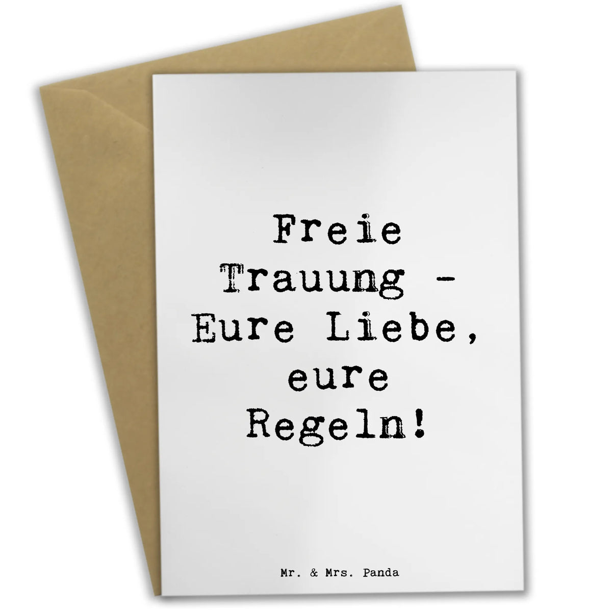 Greetings card Saying Freie Trauung - Eure Liebe, eure Regeln! gifts, marriage, Wedding