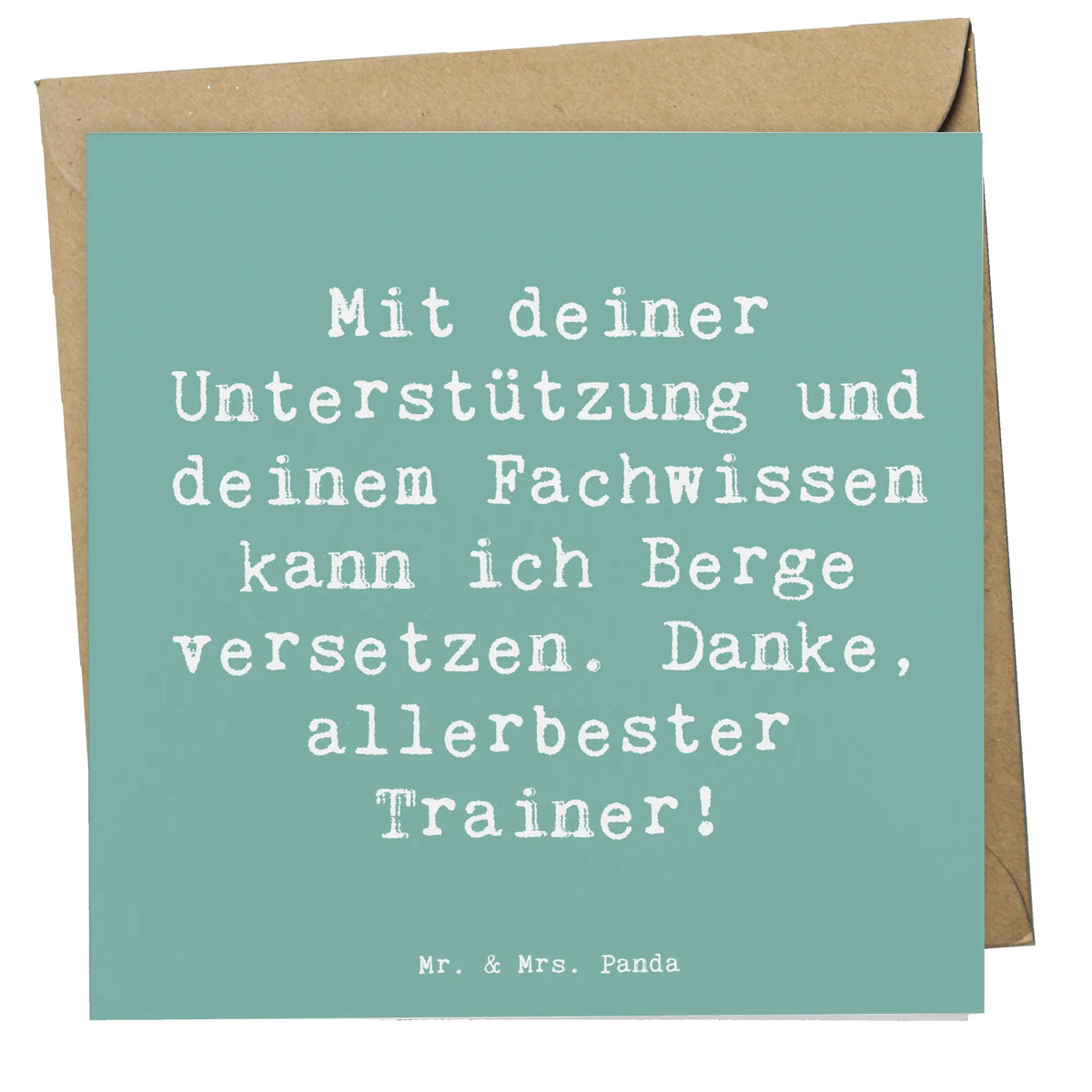 Deluxe Karte Spruch Bester Trainer