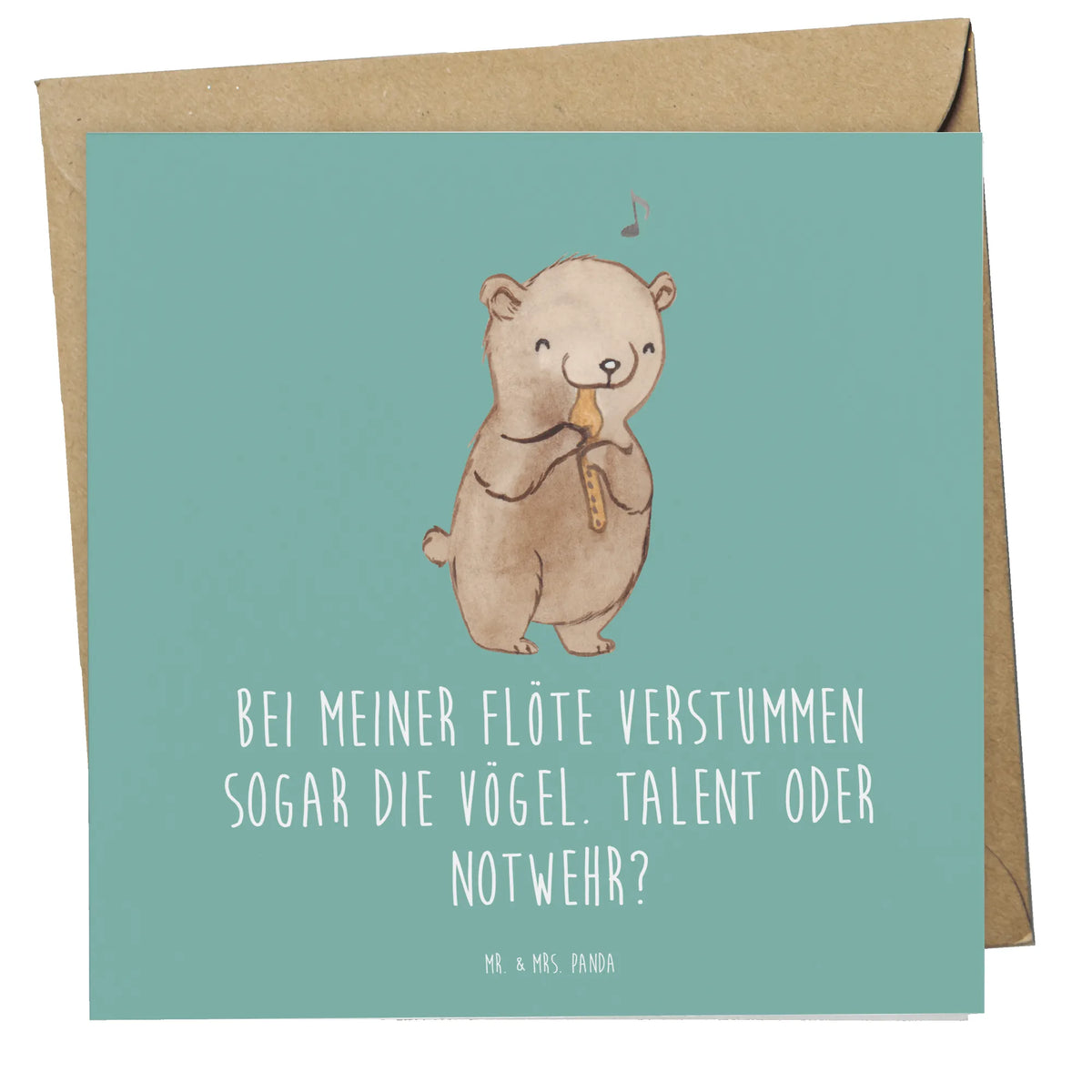 Deluxe Karte Besondere Flöte anlasskarte, Glückwunschkarte, doppelkarte, Grußkarte, Klappkarte, faltkarte, Instrumente, Geschenke Musiker, Musikliebhaber