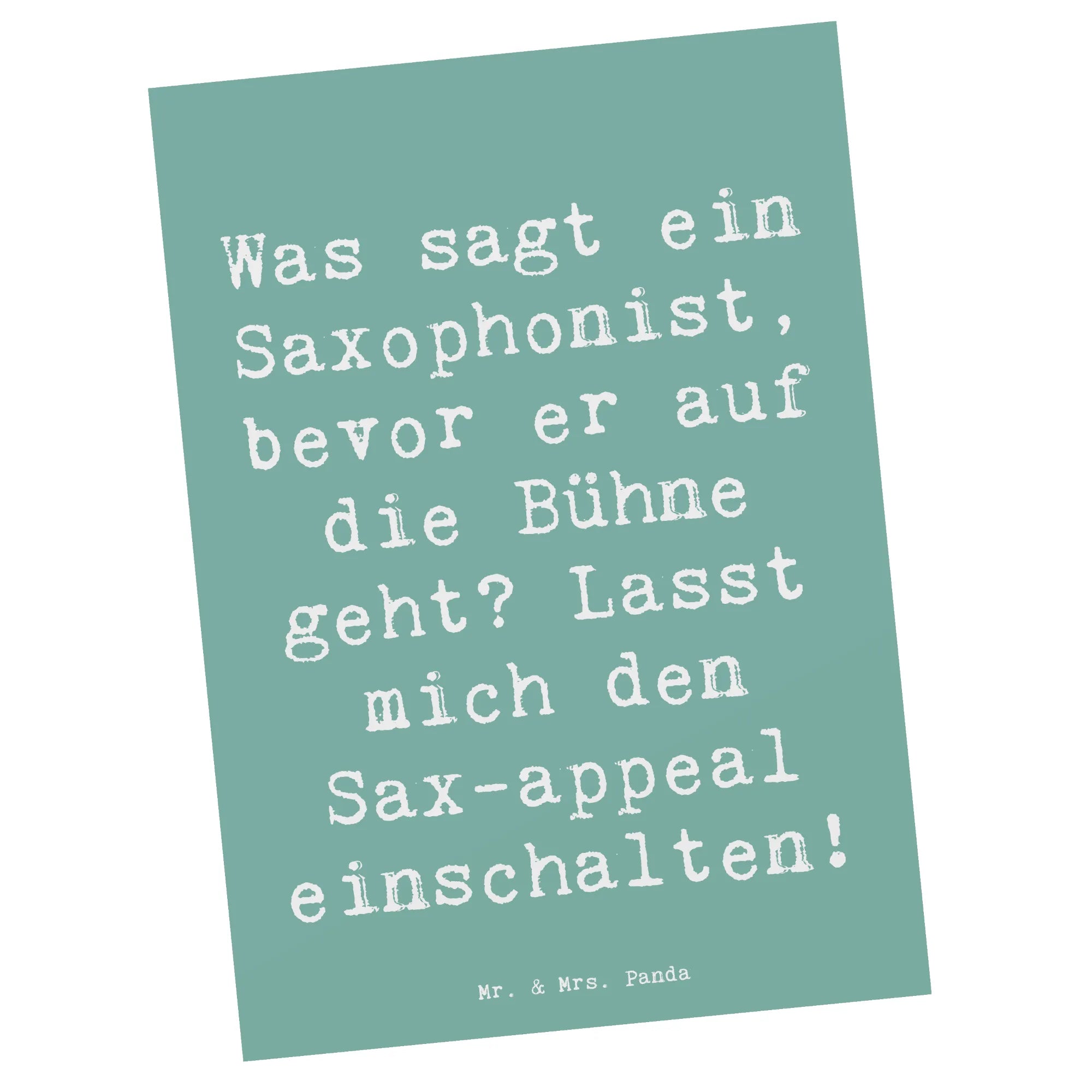 Postkarte Spruch Magischer Saxophon-Charme Designkarte, spruchkarte, Postkarte, Fotokarte, bildkarte, kunstkarte, Postkarten, Grußkarte, einzelkarte, Ansichtskarten, Kunstkarten, Ansichtskarte, Motivkarte, Instrumente, Geschenke Musiker, Musikliebhaber