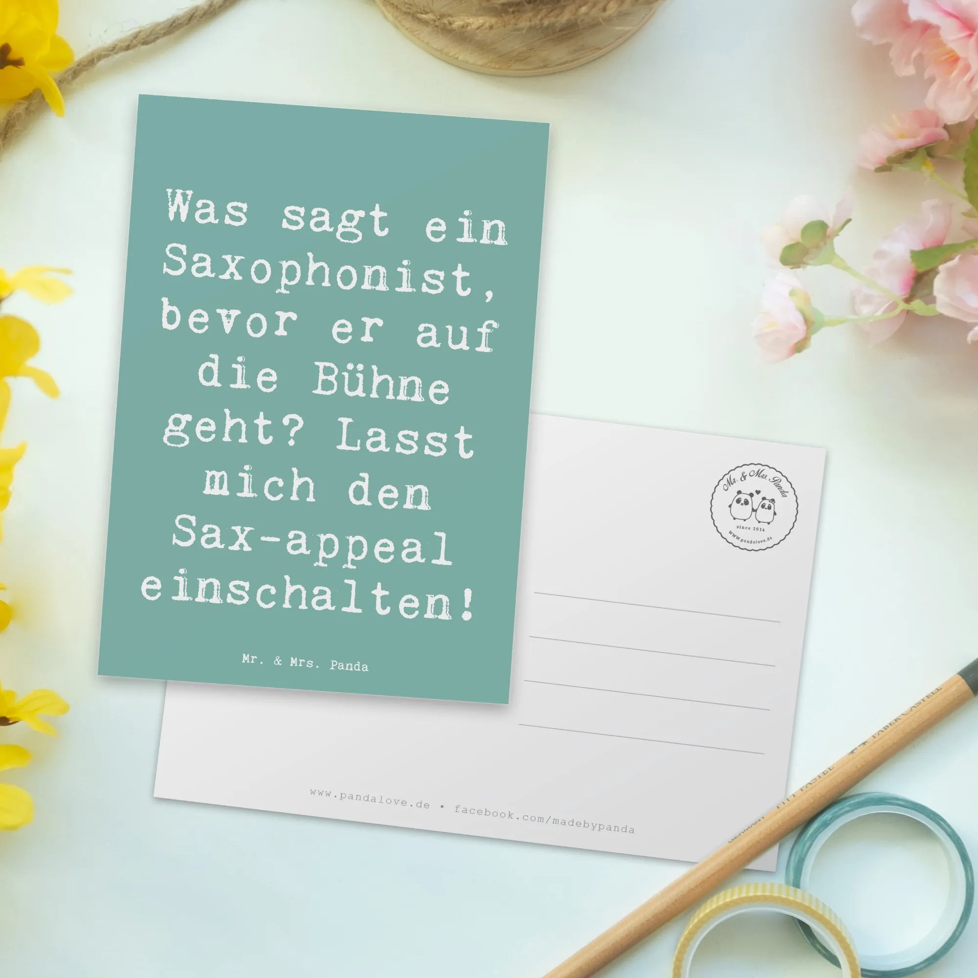 Postkarte Spruch Magischer Saxophon-Charme Designkarte, spruchkarte, Postkarte, Fotokarte, bildkarte, kunstkarte, Postkarten, Grußkarte, einzelkarte, Ansichtskarten, Kunstkarten, Ansichtskarte, Motivkarte, Instrumente, Geschenke Musiker, Musikliebhaber