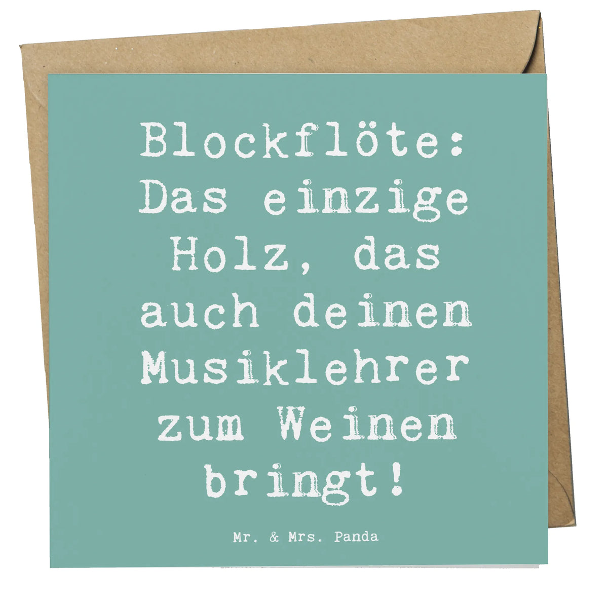Deluxe Karte Spruch Blockflöte Humor