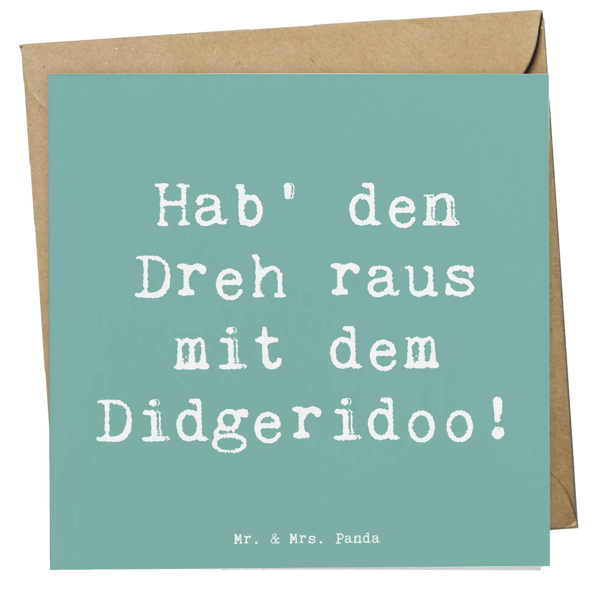 Deluxe Karte Spruch Didgeridoo Dreh anlasskarte, Grußkarte, Glückwunschkarte, doppelkarte, Klappkarte, faltkarte, Instrumente, Geschenke Musiker, Musikliebhaber