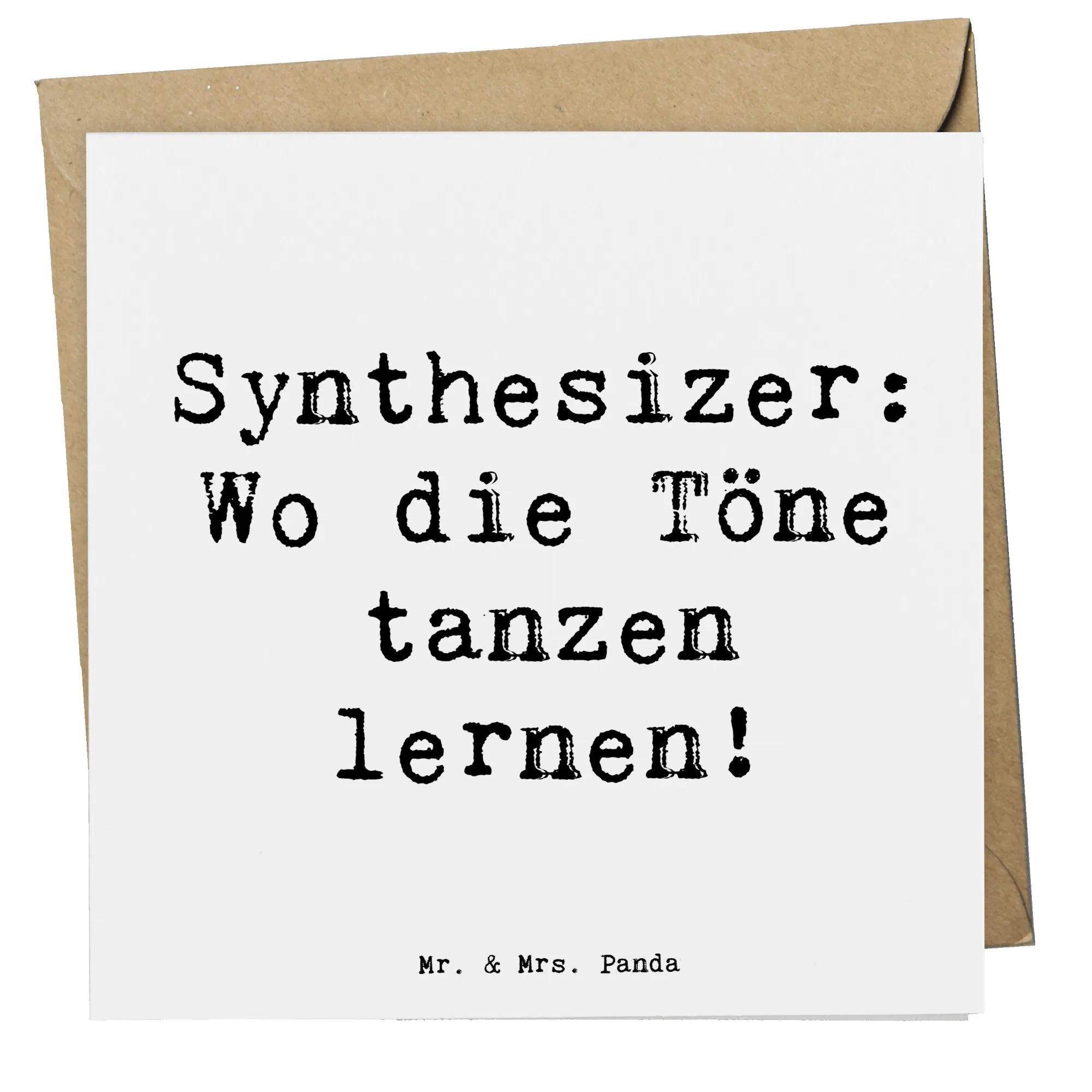 Deluxe Karte Spruch Synthesizer Tanz anlasskarte, Klappkarte, Glückwunschkarte, Grußkarte, doppelkarte, faltkarte, Instrumente, Geschenke Musiker, Musikliebhaber