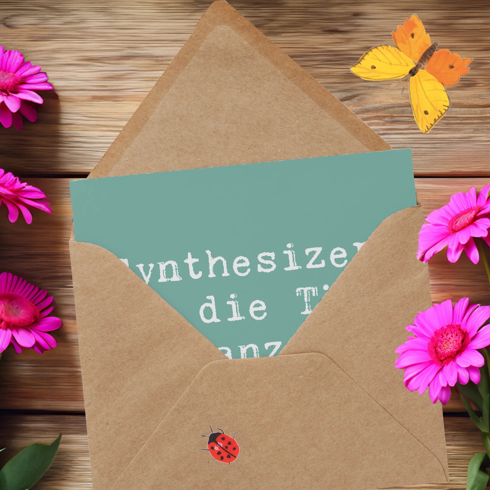 Deluxe Karte Spruch Synthesizer Tanz anlasskarte, Klappkarte, Glückwunschkarte, Grußkarte, doppelkarte, faltkarte, Instrumente, Geschenke Musiker, Musikliebhaber
