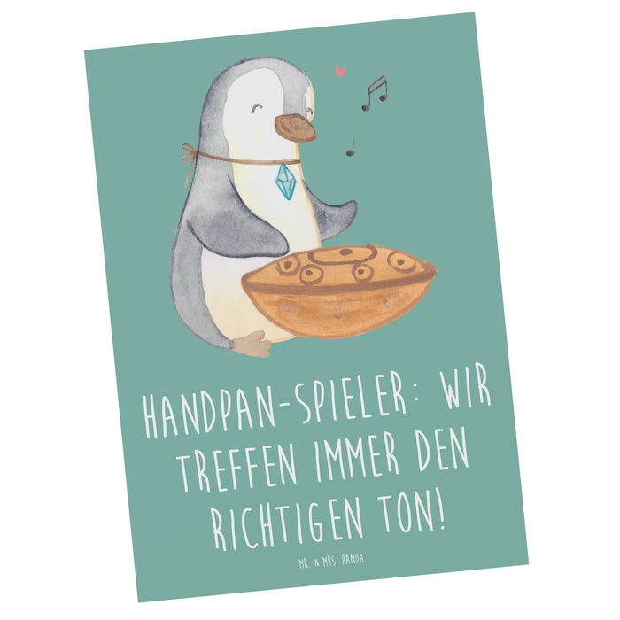 Postkarte Handpan Spieler