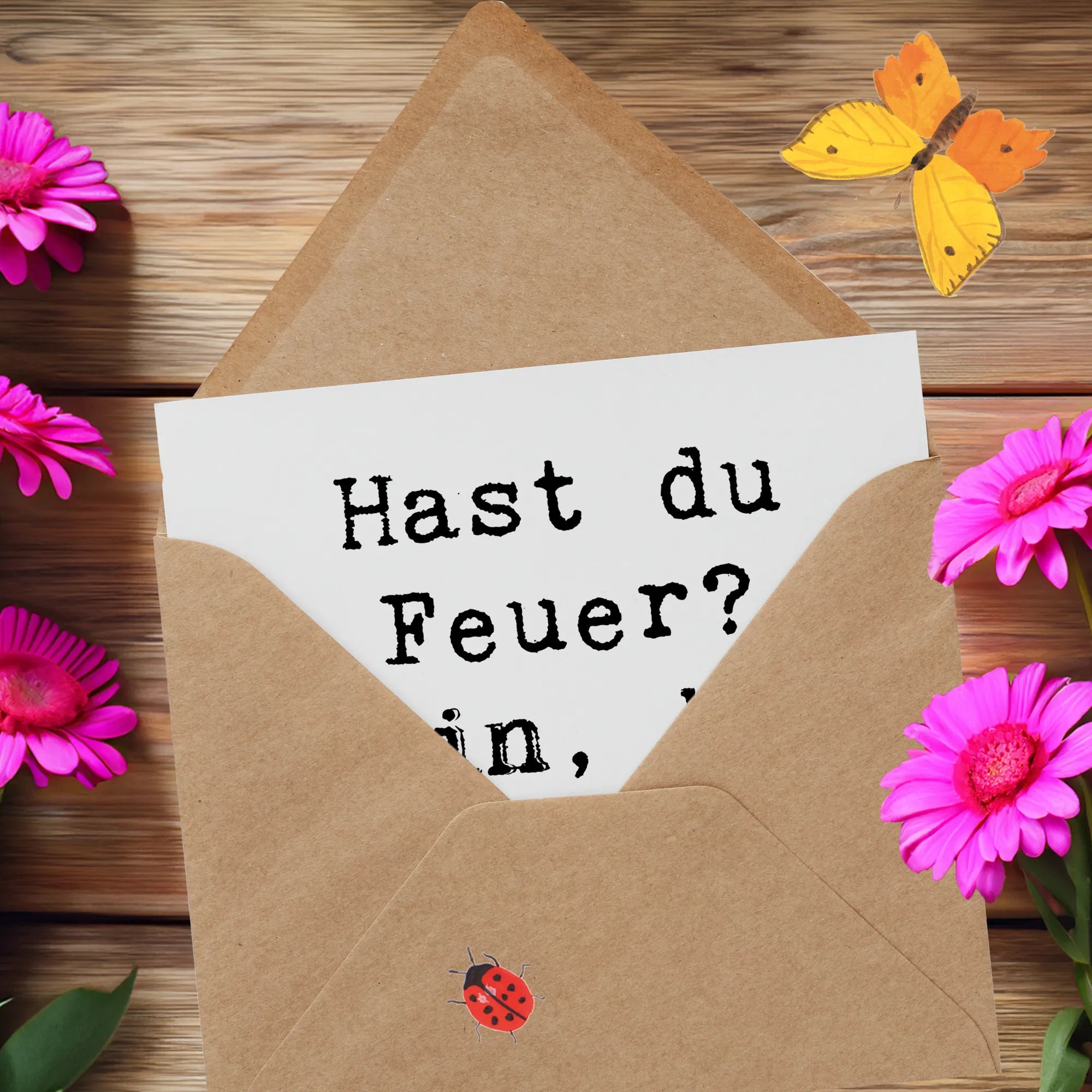 Deluxe Karte Spruch Widder Feuer Glückwunschkarte, doppelkarte, Grußkarte, faltkarte, anlasskarte, Klappkarte, Horoskop, Tierkreiszeichen, Sternzeichen, Aszendent, Astrologie