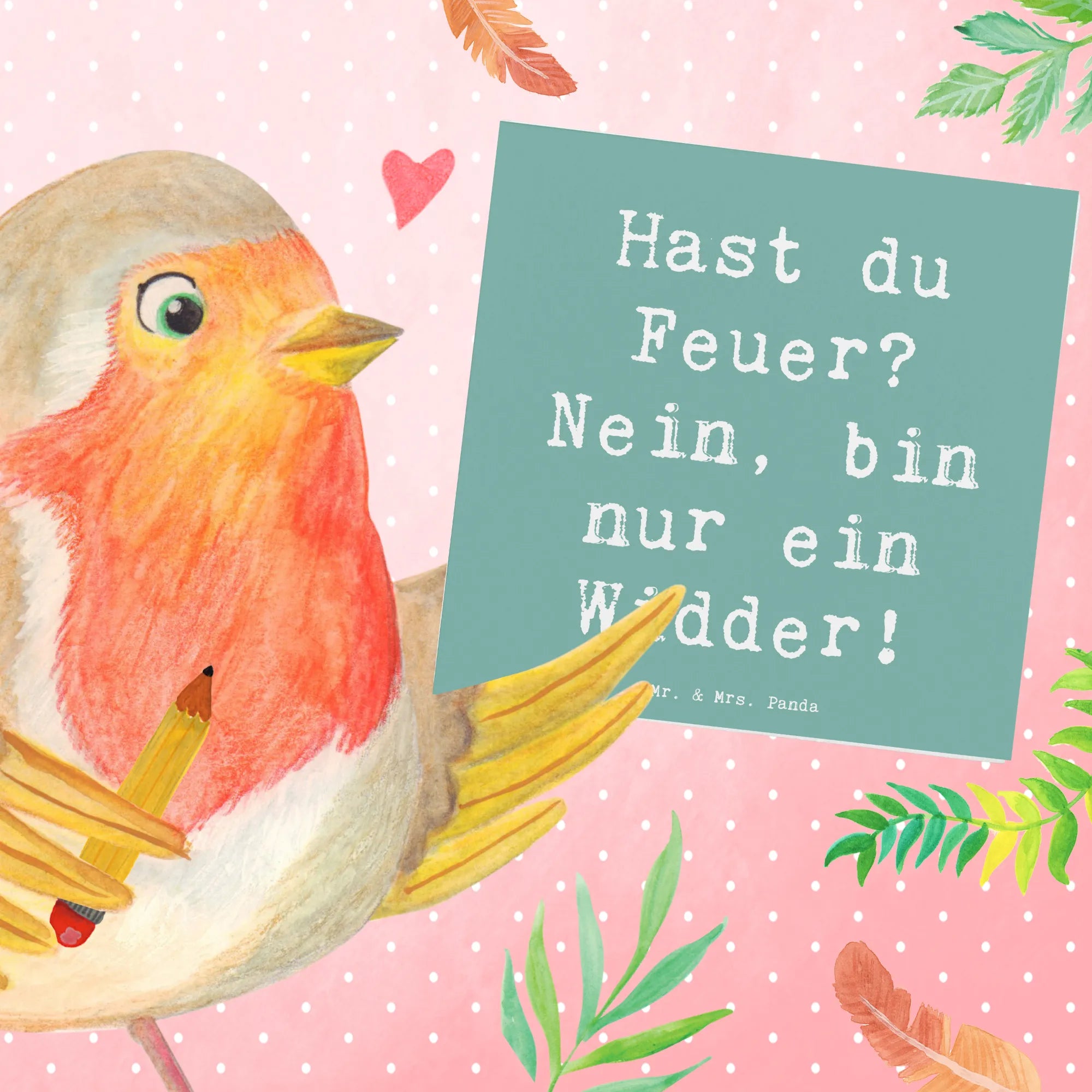 Deluxe Karte Spruch Widder Feuer Glückwunschkarte, doppelkarte, Grußkarte, faltkarte, anlasskarte, Klappkarte, Horoskop, Tierkreiszeichen, Sternzeichen, Aszendent, Astrologie