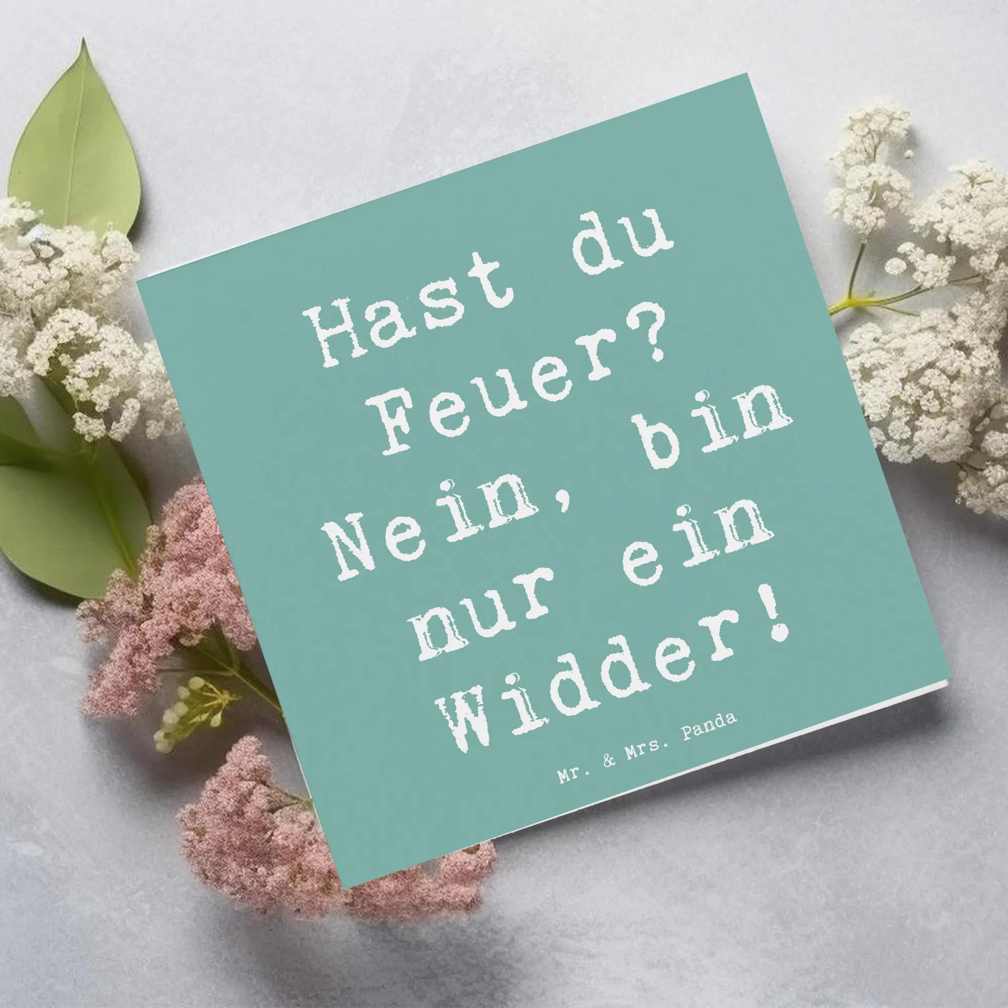 Deluxe Karte Spruch Widder Feuer Glückwunschkarte, doppelkarte, Grußkarte, faltkarte, anlasskarte, Klappkarte, Horoskop, Tierkreiszeichen, Sternzeichen, Aszendent, Astrologie