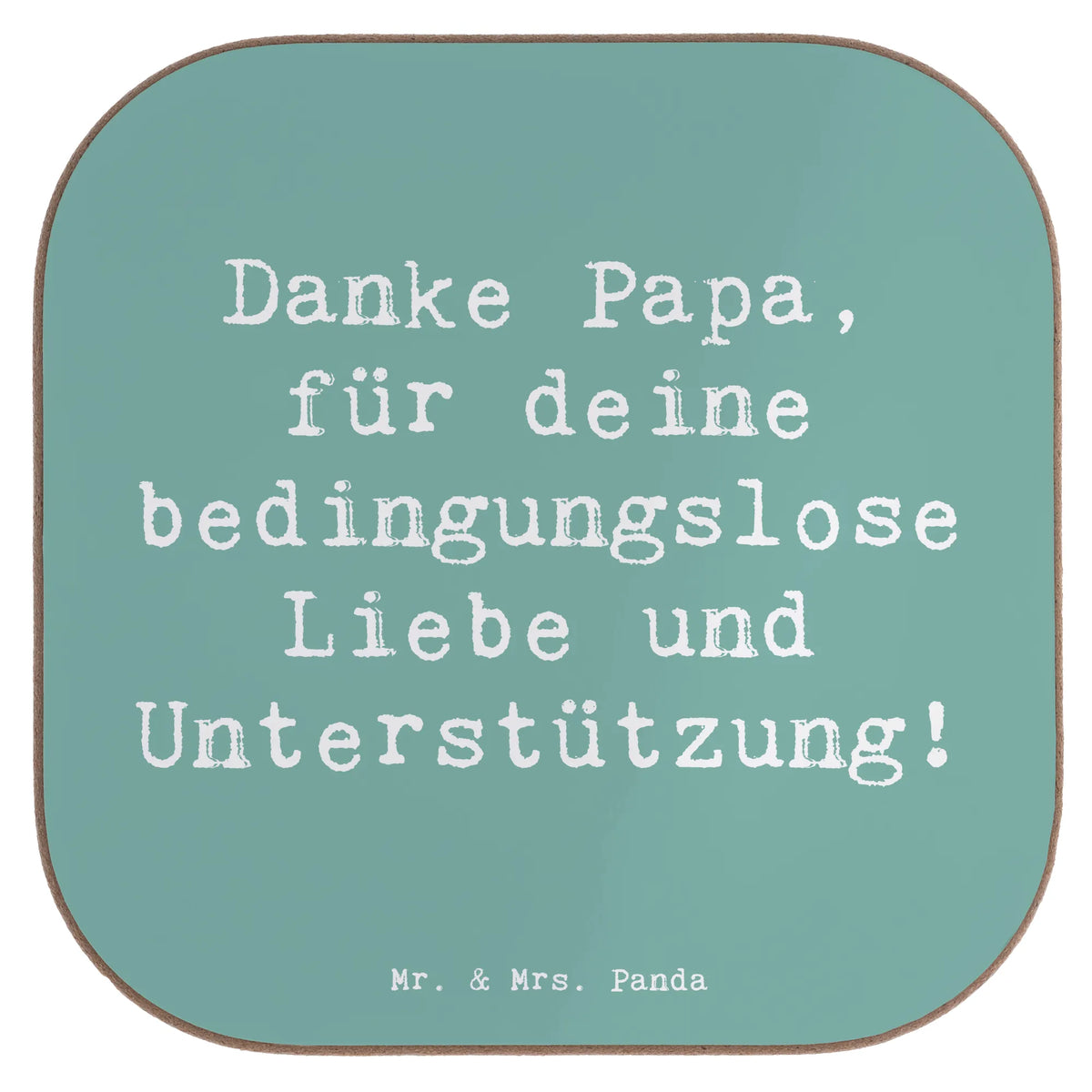 Untersetzer Spruch Danke Papa