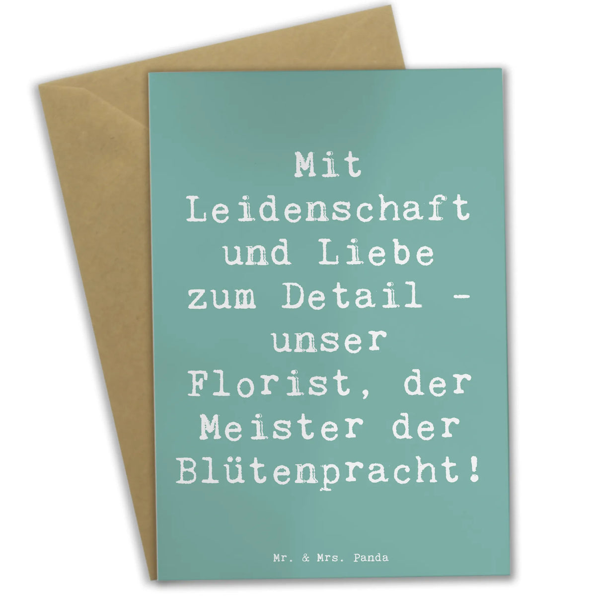 Grußkarte Spruch Florist Kunst