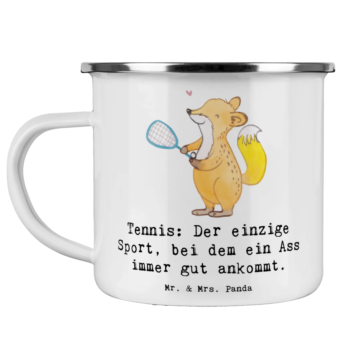 Camping Emaille Tasse Tennis Ass Kaffeepott, Emaille Tasse, Campingbecher, Outdoor Tasse, Emailletasse, Tasse Emaille, Motivtasse, metallbecher, Emaille Becher, blechbecher, Teetasse, Campingtasse, becher emaille, reisetasse, Teebecher, Pott, emaillebecher, Haferl, Outdoor Becher, wandertasse, Blechtasse, wanderbecher, Reisebecher, outdoortasse, Geschenk, Schenken, Sport, Sportart, Hobby, Danke, Dankeschön, Auszeichnung, Gewinn, Sportler