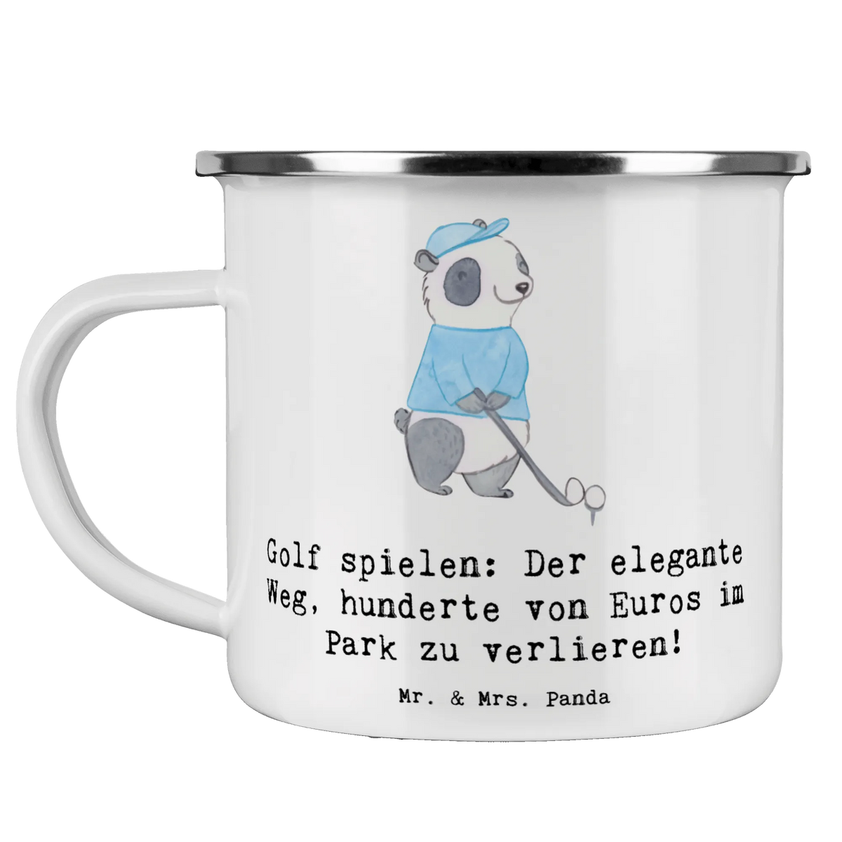 Camping Emaille Tasse Golf Eleganz Campingtasse, Outdoor Tasse, reisetasse, Blechtasse, Motivtasse, Reisebecher, blechbecher, Emaille Tasse, Teebecher, Tasse Emaille, outdoortasse, Kaffeepott, emaillebecher, Emailletasse, wandertasse, Haferl, Teetasse, Outdoor Becher, Campingbecher, Pott, wanderbecher, metallbecher, Emaille Becher, becher emaille, Geschenk, Schenken, Sport, Sportart, Hobby, Danke, Dankeschön, Auszeichnung, Gewinn, Sportler