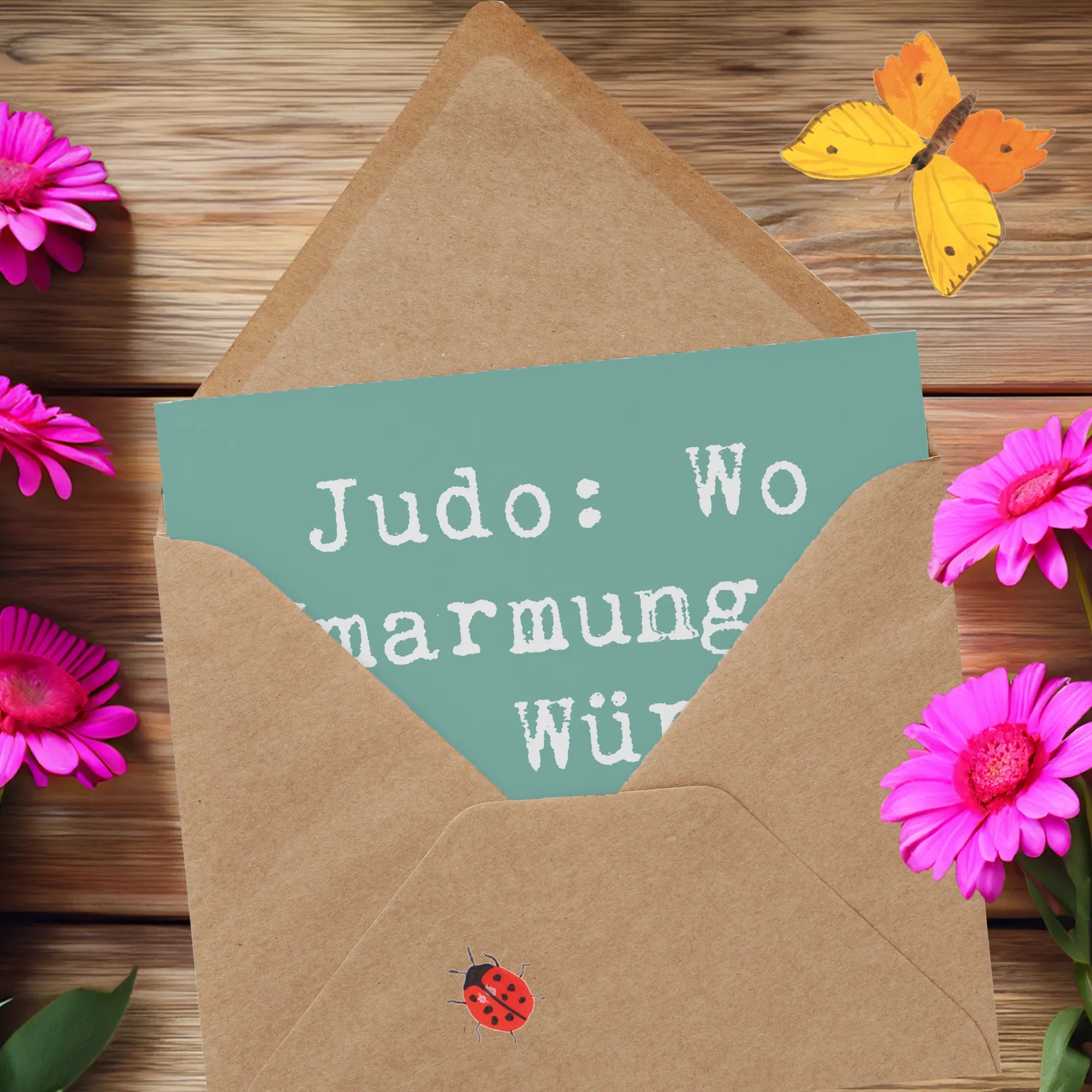 Deluxe Karte Spruch Judo Umarmungen doppelkarte, Glückwunschkarte, Klappkarte, anlasskarte, faltkarte, Grußkarte, Geschenk, Sportler, Schenken, Gewinn, Auszeichnung, Dankeschön, Danke, Hobby, Sportart, Sport