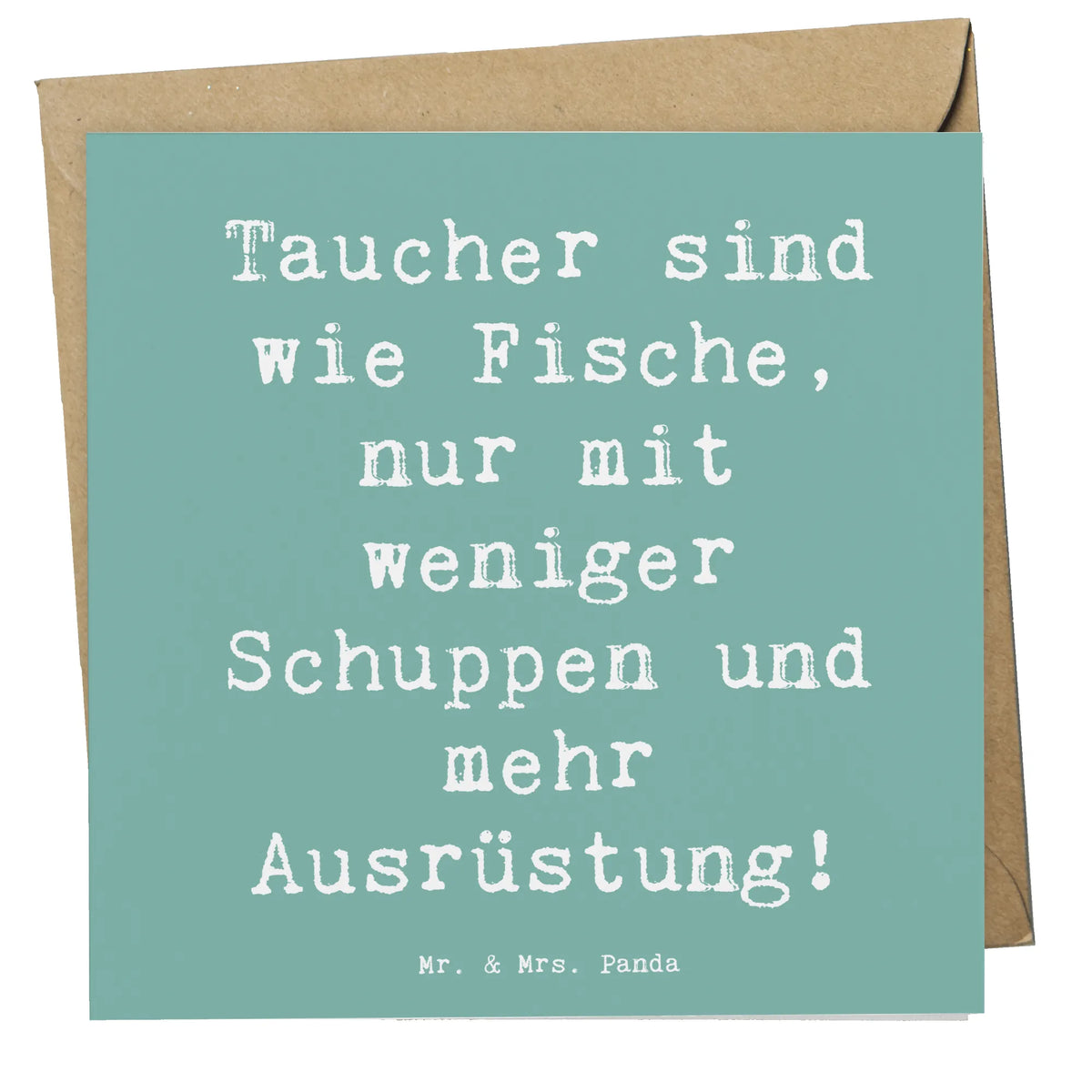 Deluxe Karte Spruch Tauchen Abenteuer Glückwunschkarte, doppelkarte, Grußkarte, anlasskarte, Klappkarte, faltkarte, Geschenk, Sportler, Schenken, Gewinn, Auszeichnung, Dankeschön, Danke, Hobby, Sportart, Sport