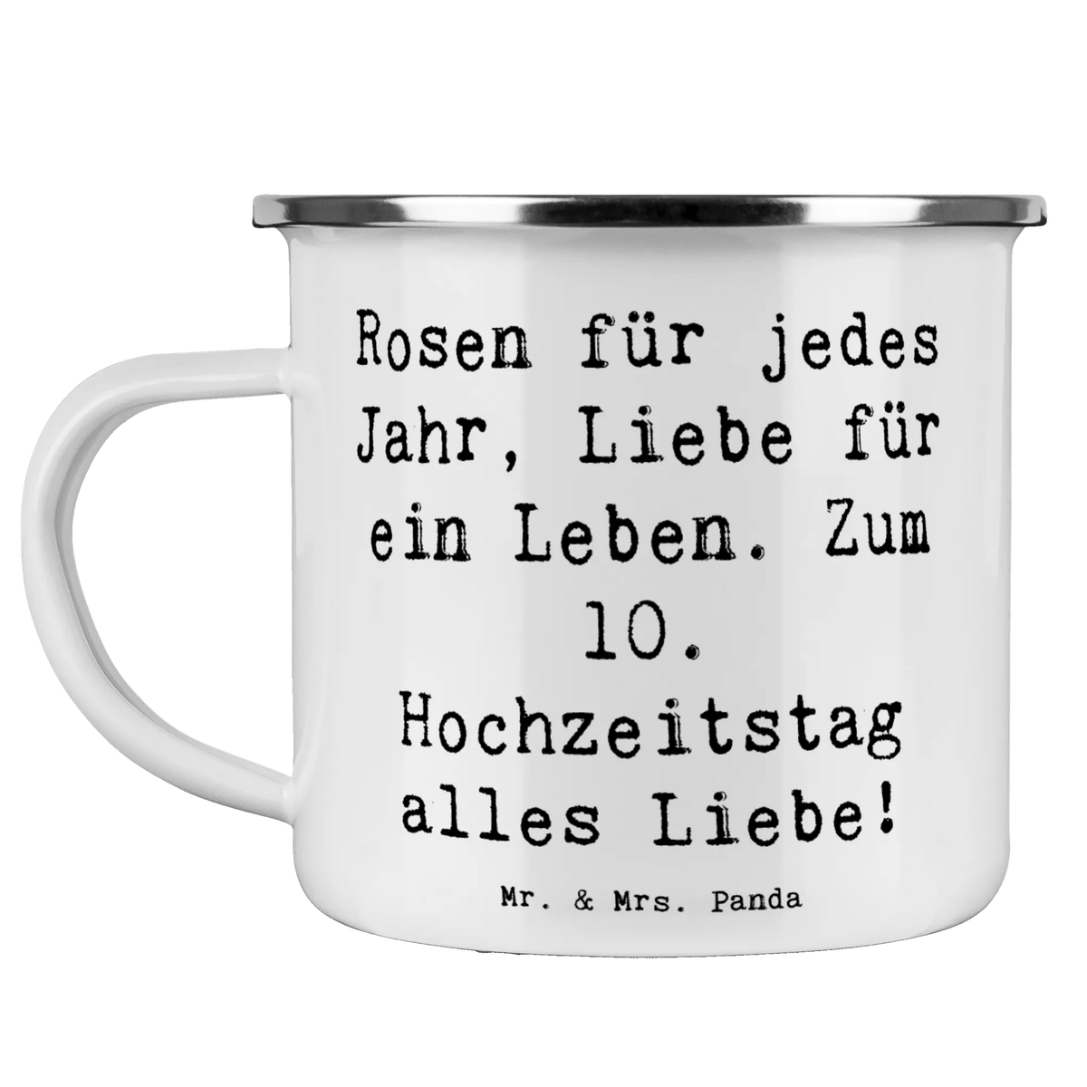 Camping Emaille Tasse Spruch 10. Hochzeitstag Rosenhochzeit Teetasse, Emaille Becher, Teebecher, Haferl, Tasse Emaille, Outdoor Tasse, Kaffeepott, Pott, wandertasse, Campingtasse, Motivtasse, becher emaille, wanderbecher, Blechtasse, Campingbecher, Emaille Tasse, Reisebecher, Outdoor Becher, outdoortasse, Emailletasse, emaillebecher, metallbecher, blechbecher, reisetasse, Verlobungsfeier, Hochzeit, Hochzeitskarte, Trauung, Hochzeitsgeschenke für Brautpaar, Hochzeitsfeier, Hochzeitsgeschenk, Hochzeitsgeschenkideen, Ehe, Trauungsgeschenk, Verlobungsgeschenk