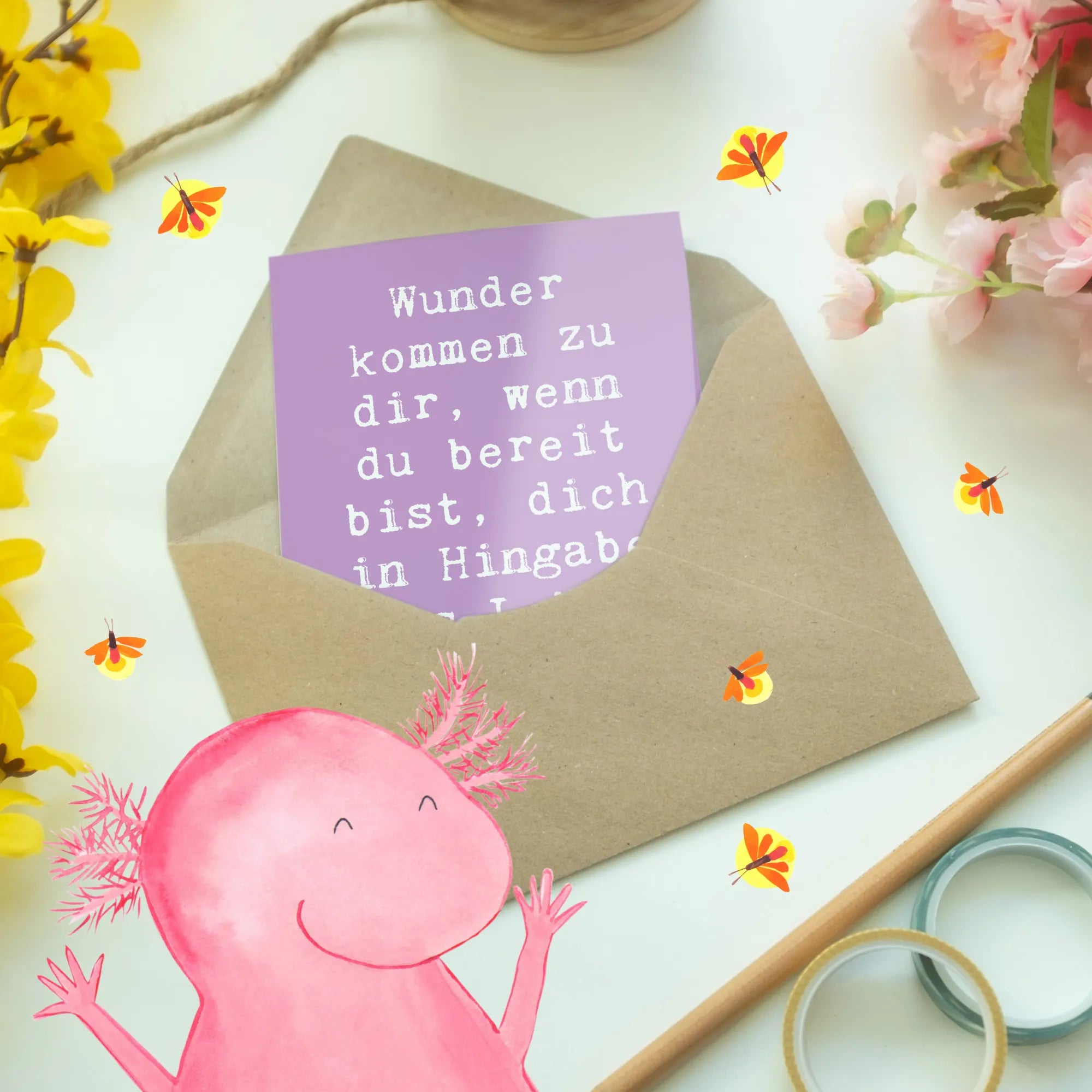 Grußkarte Spruch Wunder Hingabe einladungskarten, babykarte, glückwunschkarten, Grußkarten, abiturkarte, osterkarten, osterkarte, dankeskarten, Beileidskarte, Klappkarte, Glückwunschkarte, neujahrskarte, firmungskarte, kommunionskarte, Motivkarte, jubiläumskarte, spruchkarte, Grußkarte, genesungskarte, hochzeitskarten, vatertagskarte, valentinstagskarte, weihnachtskarten, Einzigartig, Lächeln, wanddeko, spruch kollektion, freude, wohnaccessoires, mr and mrs panda, liebe, sprüche sammlung, Kreativ, glück, schöne sprüche, inspiration, shopify, nachhaltige geschenke, motivation, zitate, Dekoration, lebensweisheiten, sprüche, alltag verschönern, geschenkideen