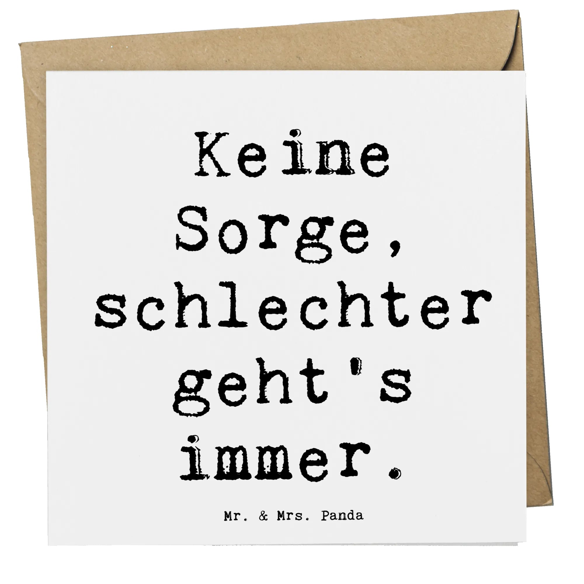Deluxe Karte Spruch Hoffnung in schwierigen Zeiten