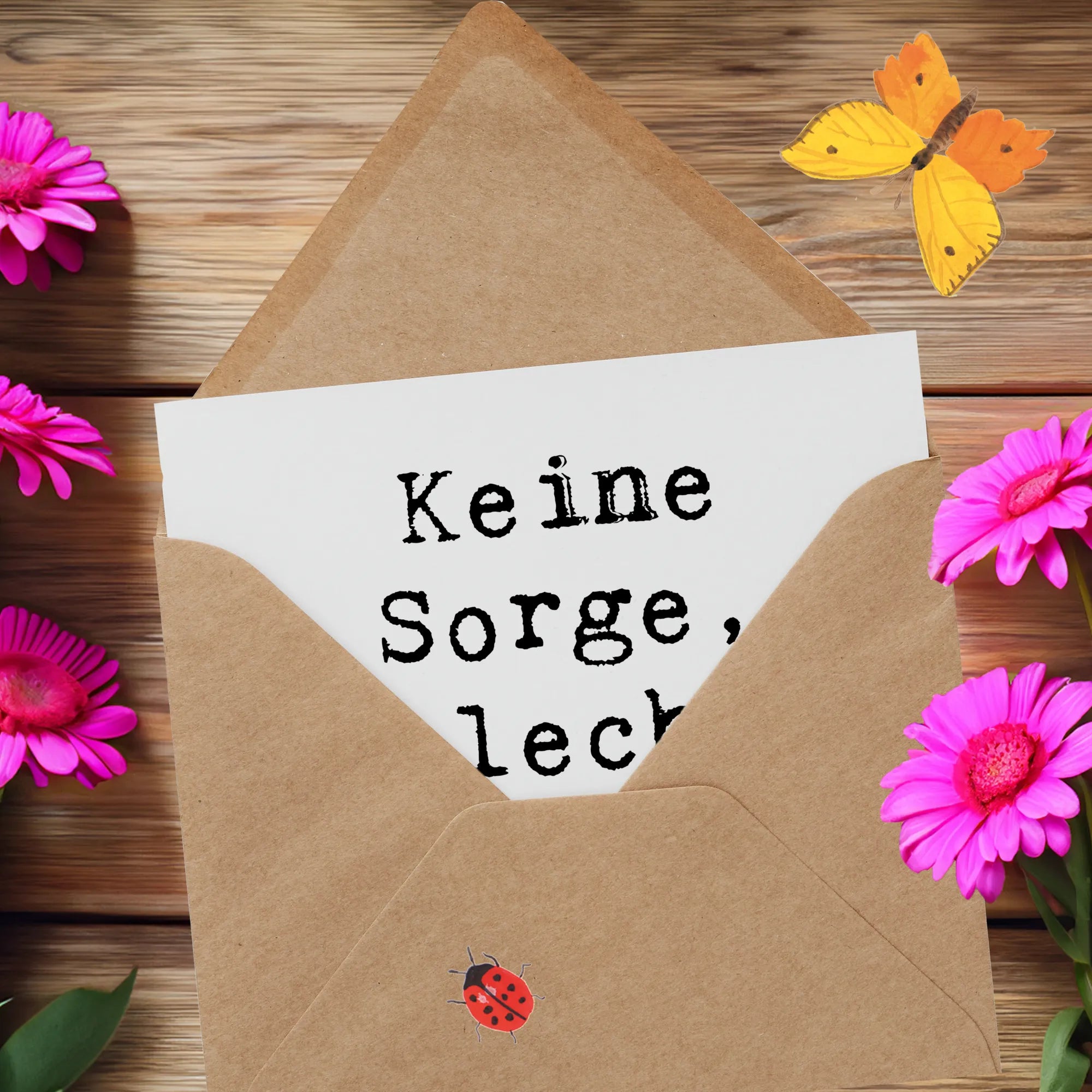 Deluxe Karte Spruch Hoffnung in schwierigen Zeiten