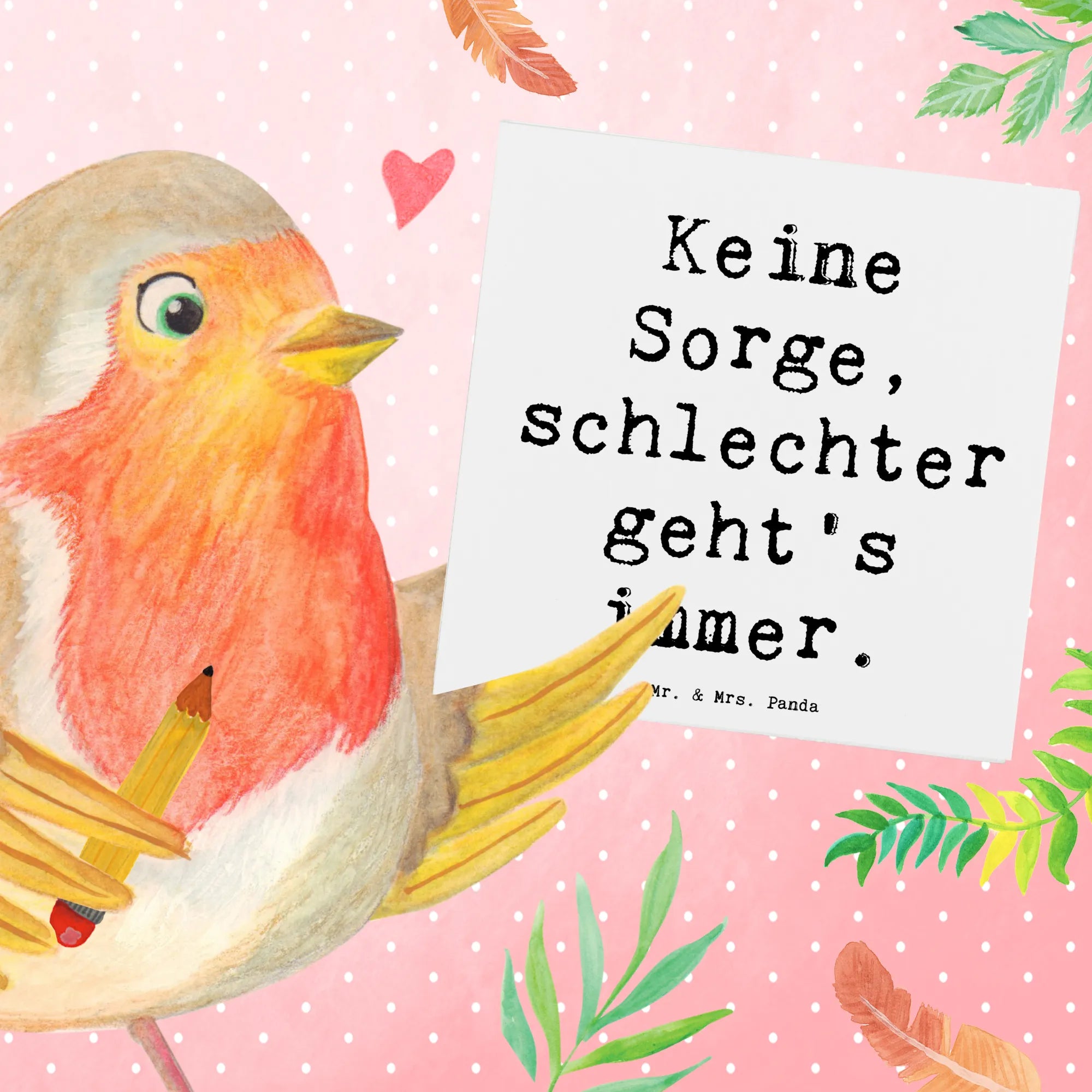 Deluxe Karte Spruch Hoffnung in schwierigen Zeiten