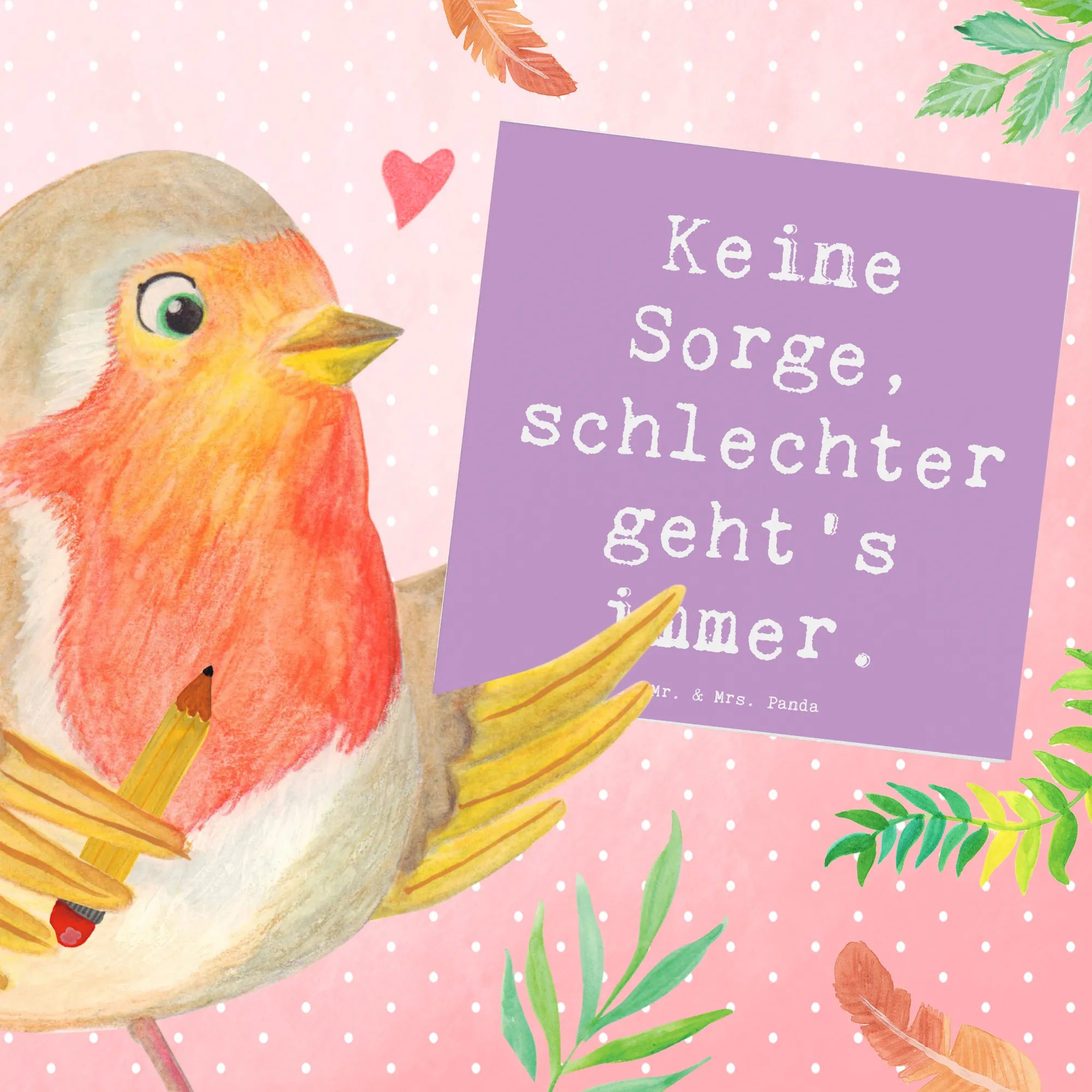 Deluxe Karte Spruch Hoffnung in schwierigen Zeiten