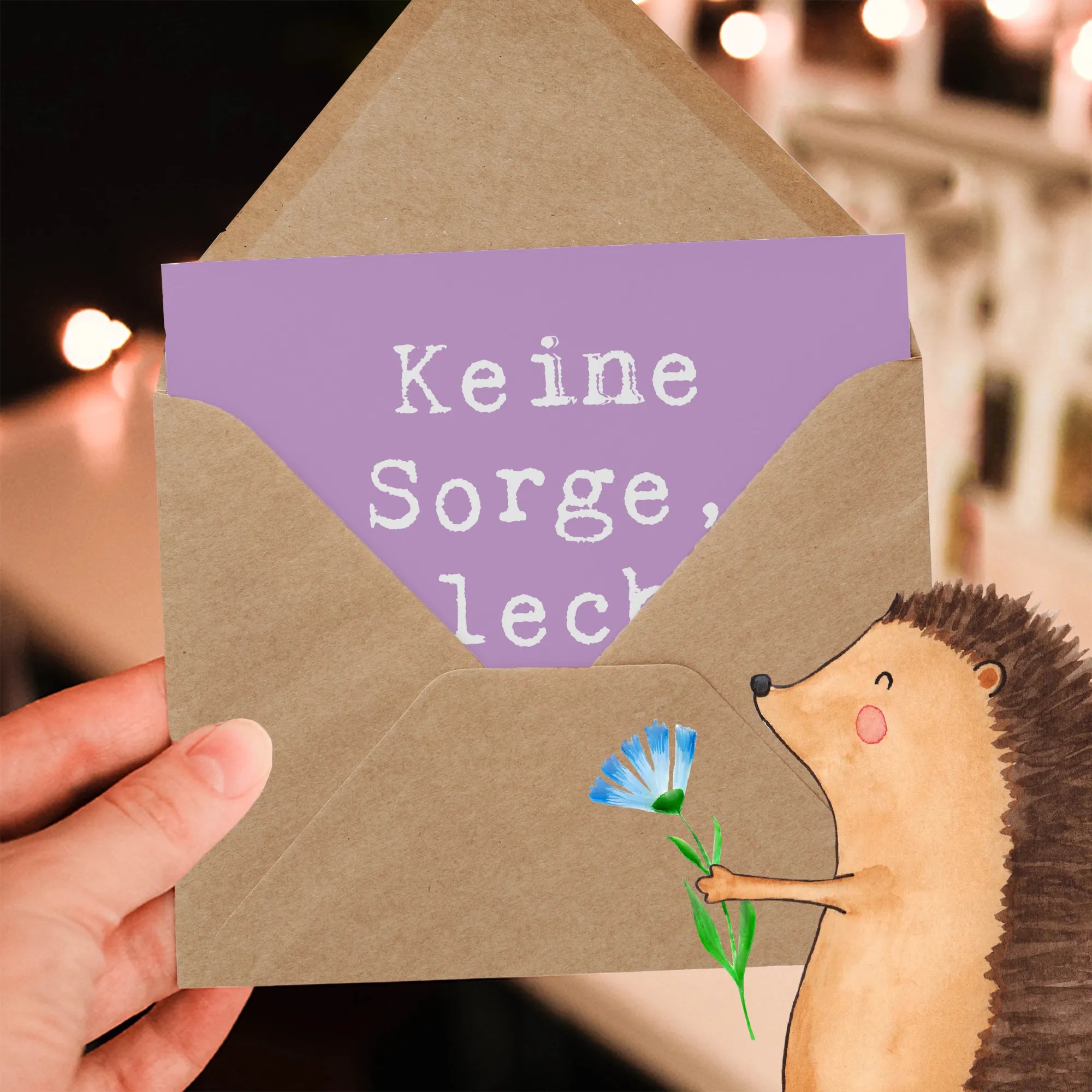 Deluxe Karte Spruch Hoffnung in schwierigen Zeiten