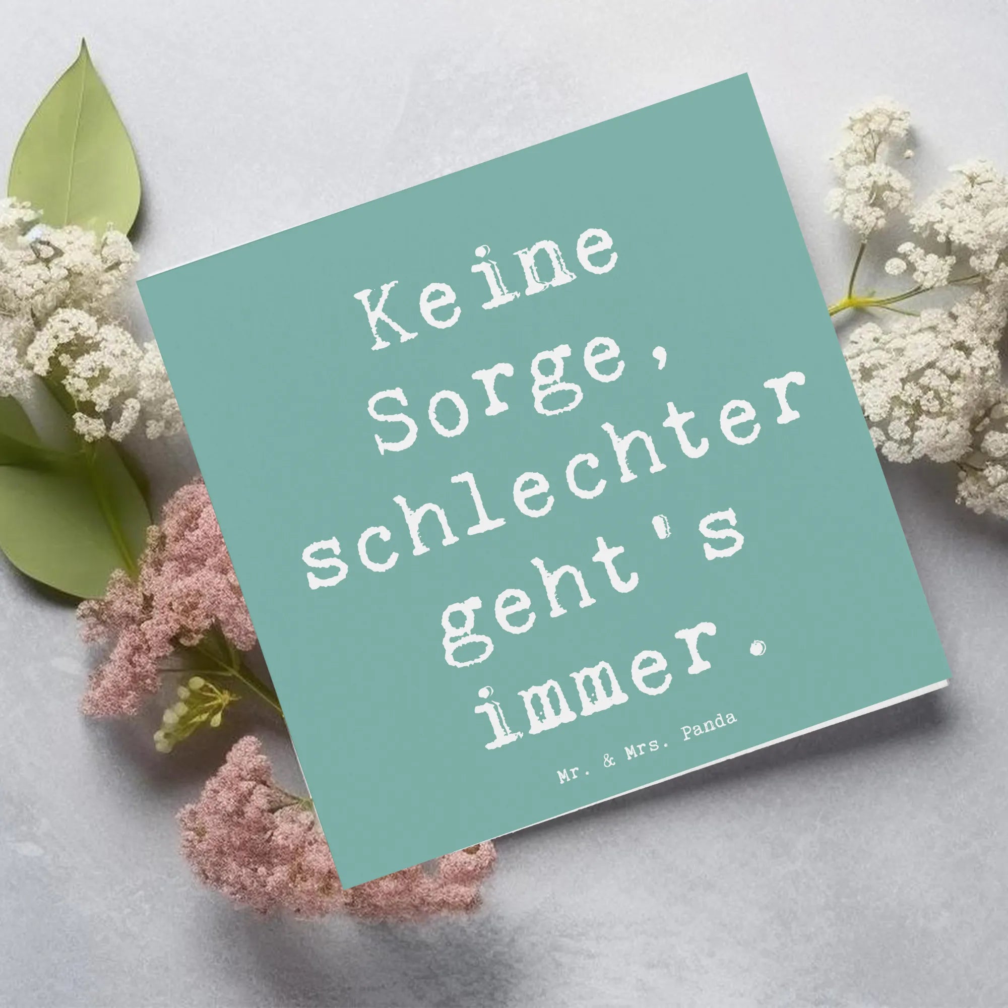 Deluxe Karte Spruch Hoffnung in schwierigen Zeiten