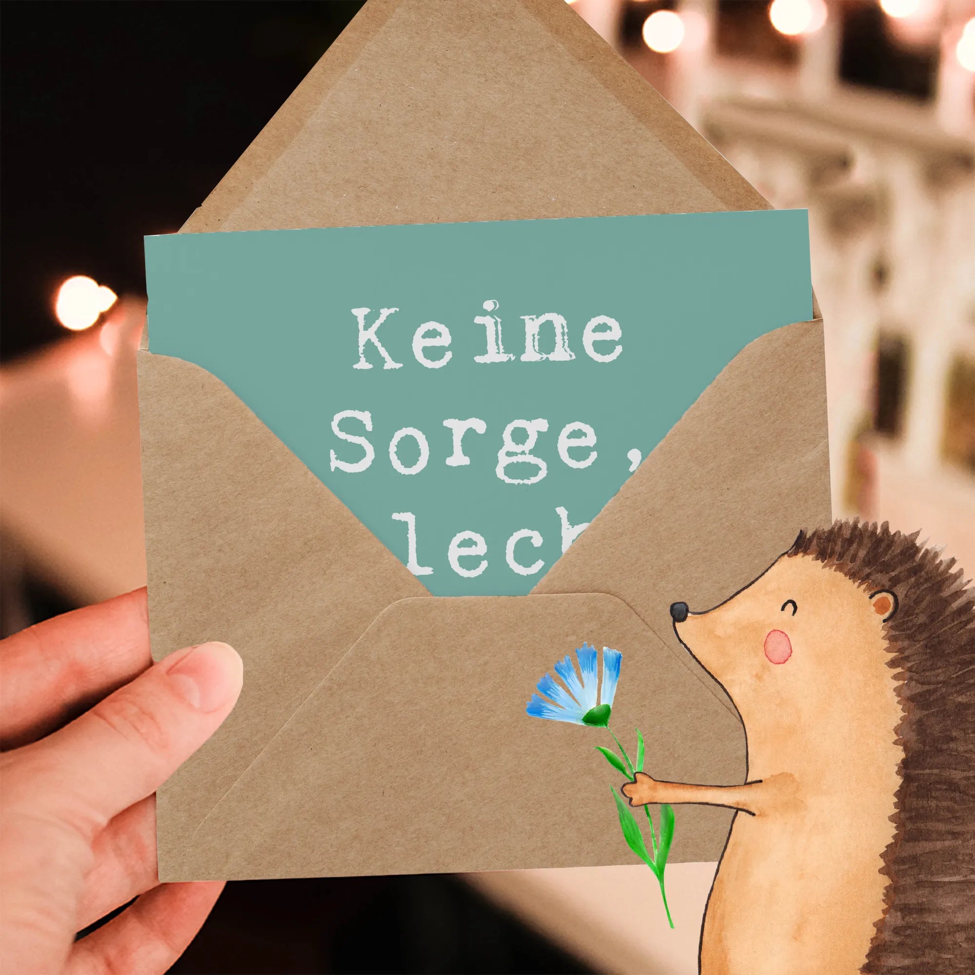 Deluxe Karte Spruch Hoffnung in schwierigen Zeiten