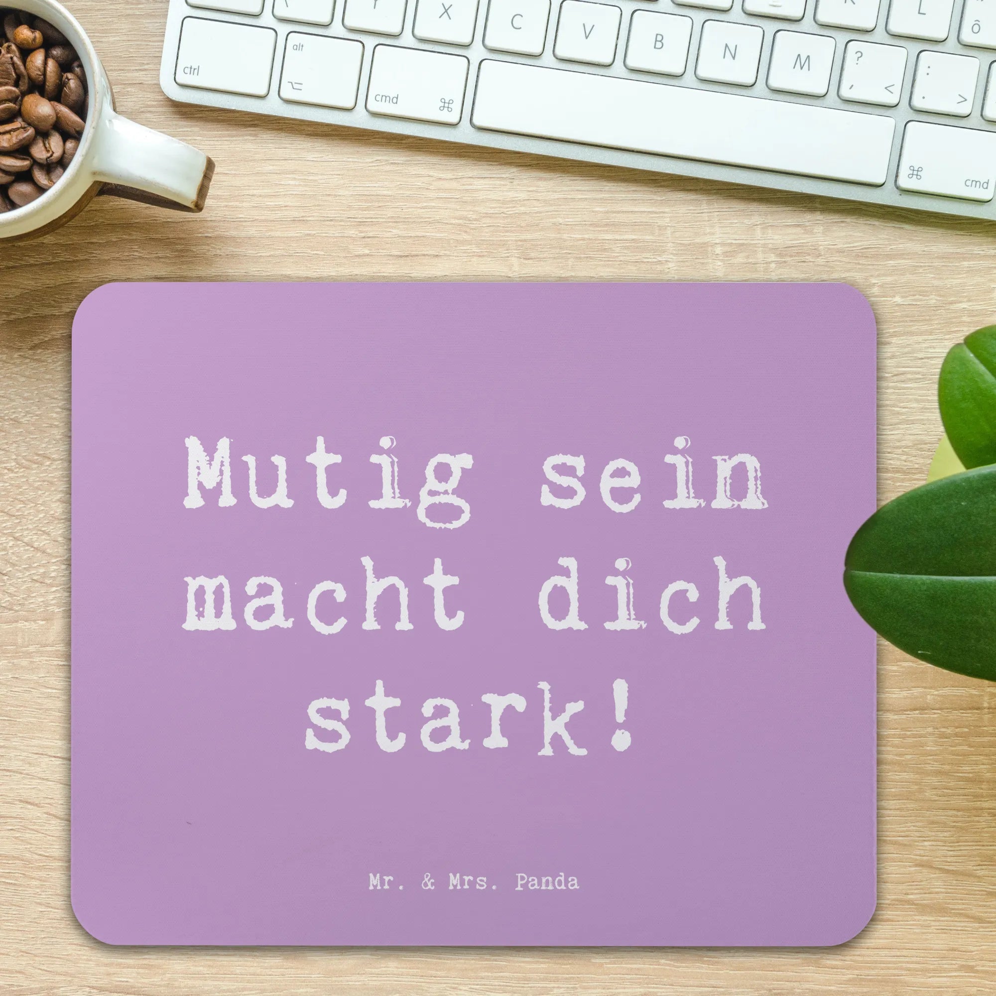 Mauspad Spruch Angst überwinden