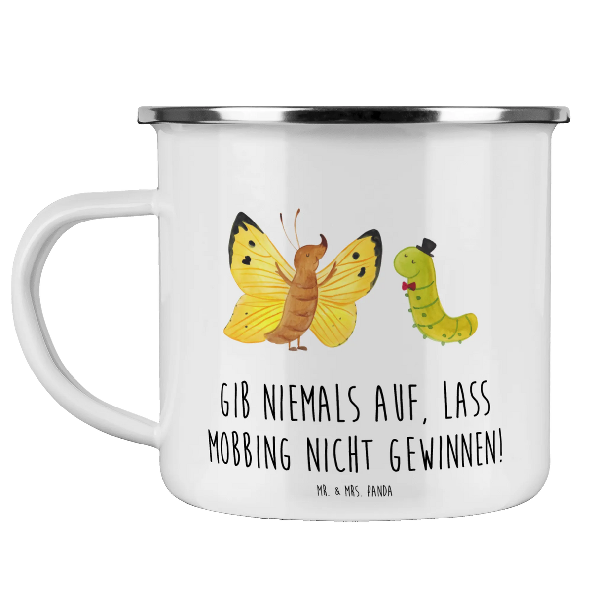 Camping Emaille Tasse Mobbing bewältigen outdoortasse, metallbecher, becher emaille, Outdoor Tasse, Emailletasse, Pott, Kaffeepott, Campingbecher, Emaille Tasse, wandertasse, Haferl, Outdoor Becher, Tasse Emaille, reisetasse, emaillebecher, Teetasse, wanderbecher, Blechtasse, Campingtasse, Reisebecher, Emaille Becher, Motivtasse, Teebecher, blechbecher, Dekoration, sprüche, zitate, spruch kollektion, inspiration, motivation, lebensweisheiten, geschenkideen, wanddeko, wohnaccessoires, sprüche sammlung, schöne sprüche, glück, liebe, freude, Lächeln, alltag verschönern, nachhaltige geschenke, Kreativ, Einzigartig, shopify, mr and mrs panda