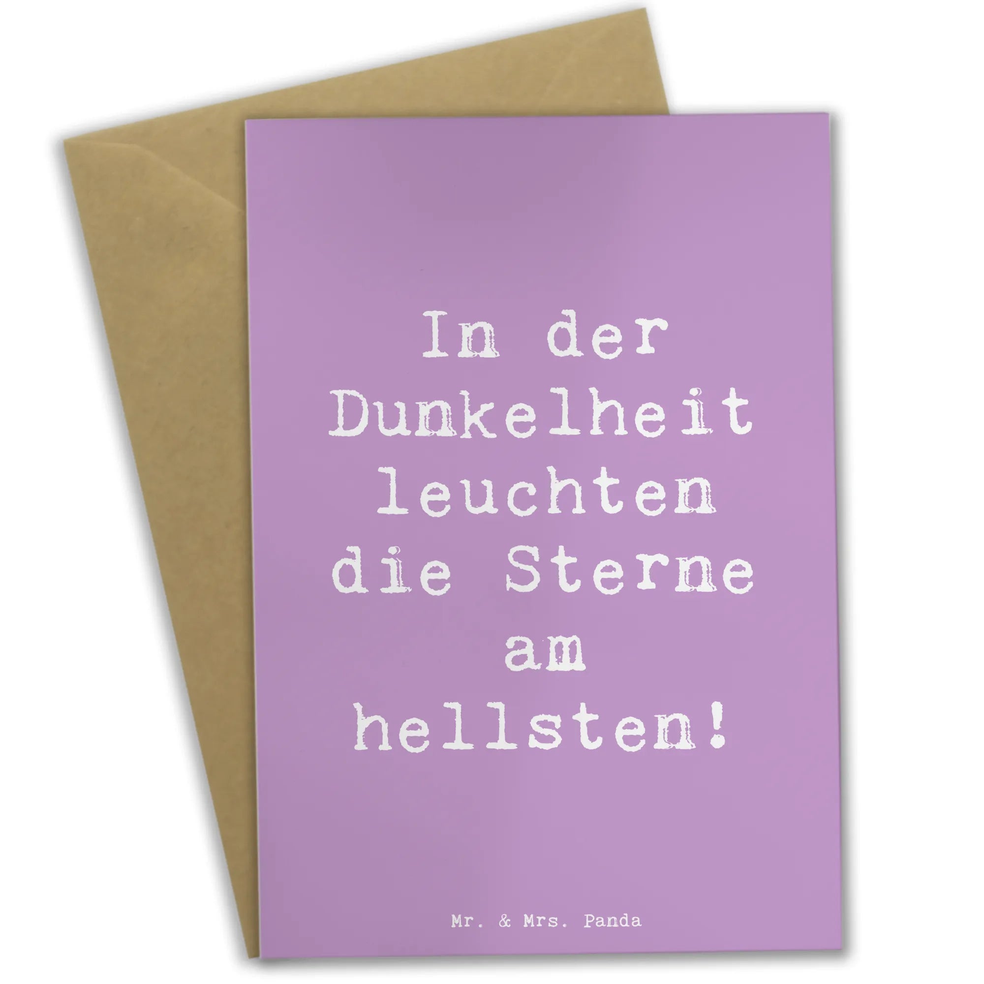 Grußkarte Spruch Angst vor Dunkelheit überwinden