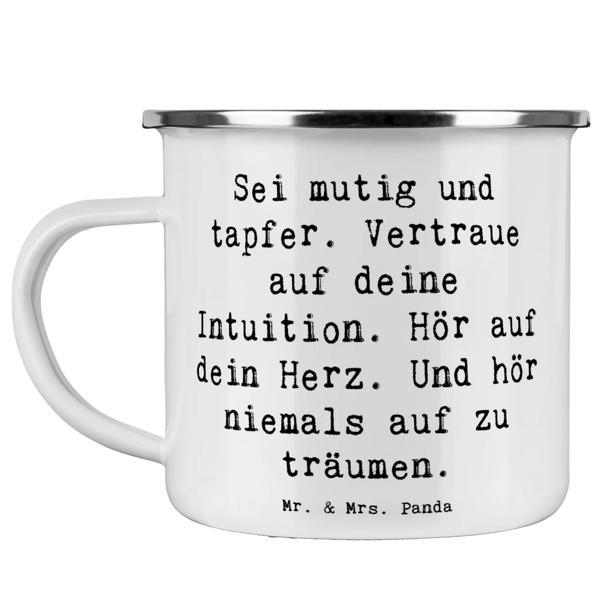 Camping Emaille Tasse Spruch Mutig zu sich selbst stehen becher emaille, Reisebecher, Motivtasse, blechbecher, Outdoor Becher, wandertasse, Campingtasse, metallbecher, Campingbecher, Pott, Emaille Becher, wanderbecher, Emailletasse, emaillebecher, Emaille Tasse, Blechtasse, Tasse Emaille, reisetasse, Outdoor Tasse, Kaffeepott, outdoortasse, Haferl, Teebecher, Teetasse, Dekoration, sprüche, zitate, spruch kollektion, inspiration, motivation, lebensweisheiten, geschenkideen, wanddeko, wohnaccessoires, sprüche sammlung, schöne sprüche, glück, liebe, freude, Lächeln, alltag verschönern, nachhaltige geschenke, Kreativ, Einzigartig, shopify, mr and mrs panda