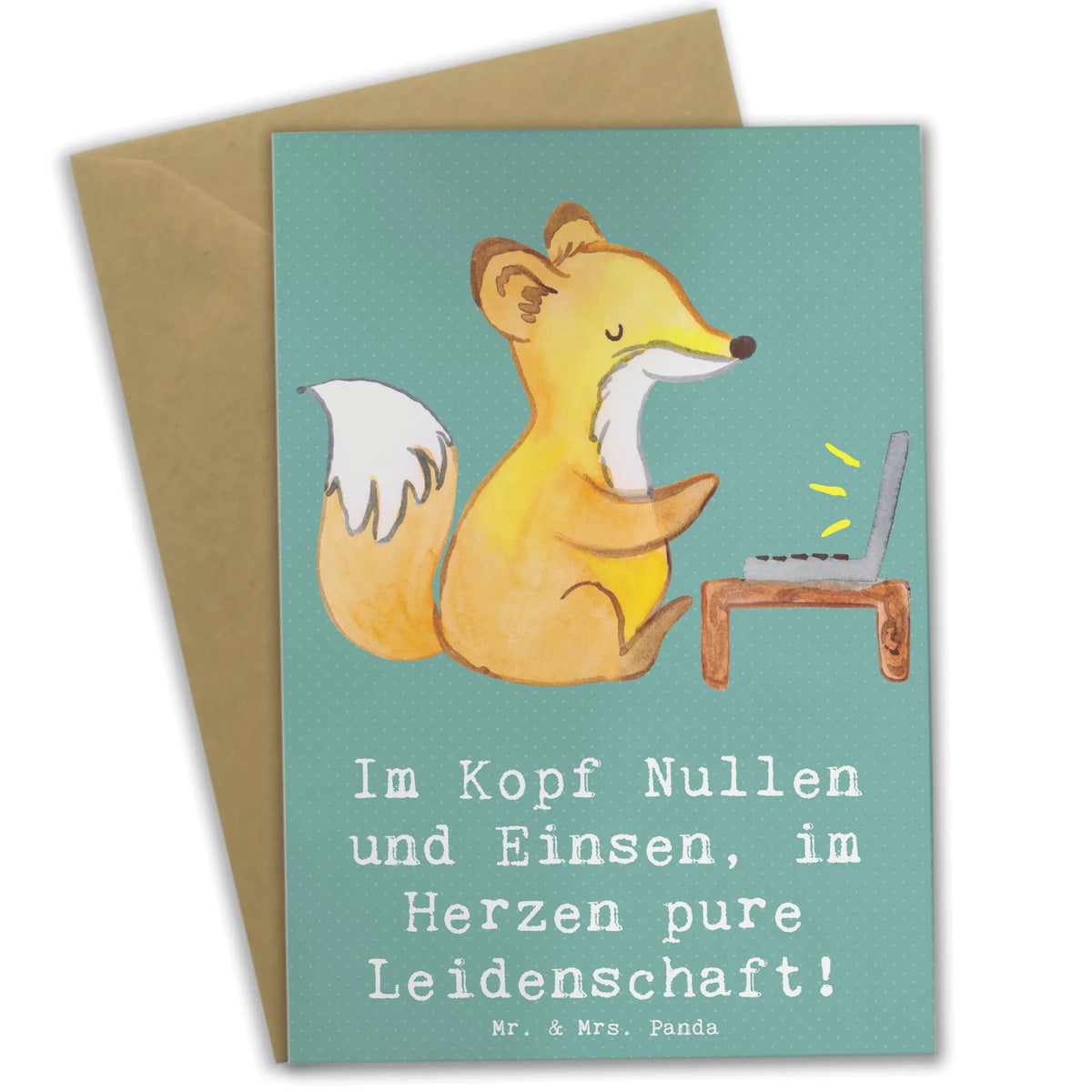 Grußkarte Programmierer Herz